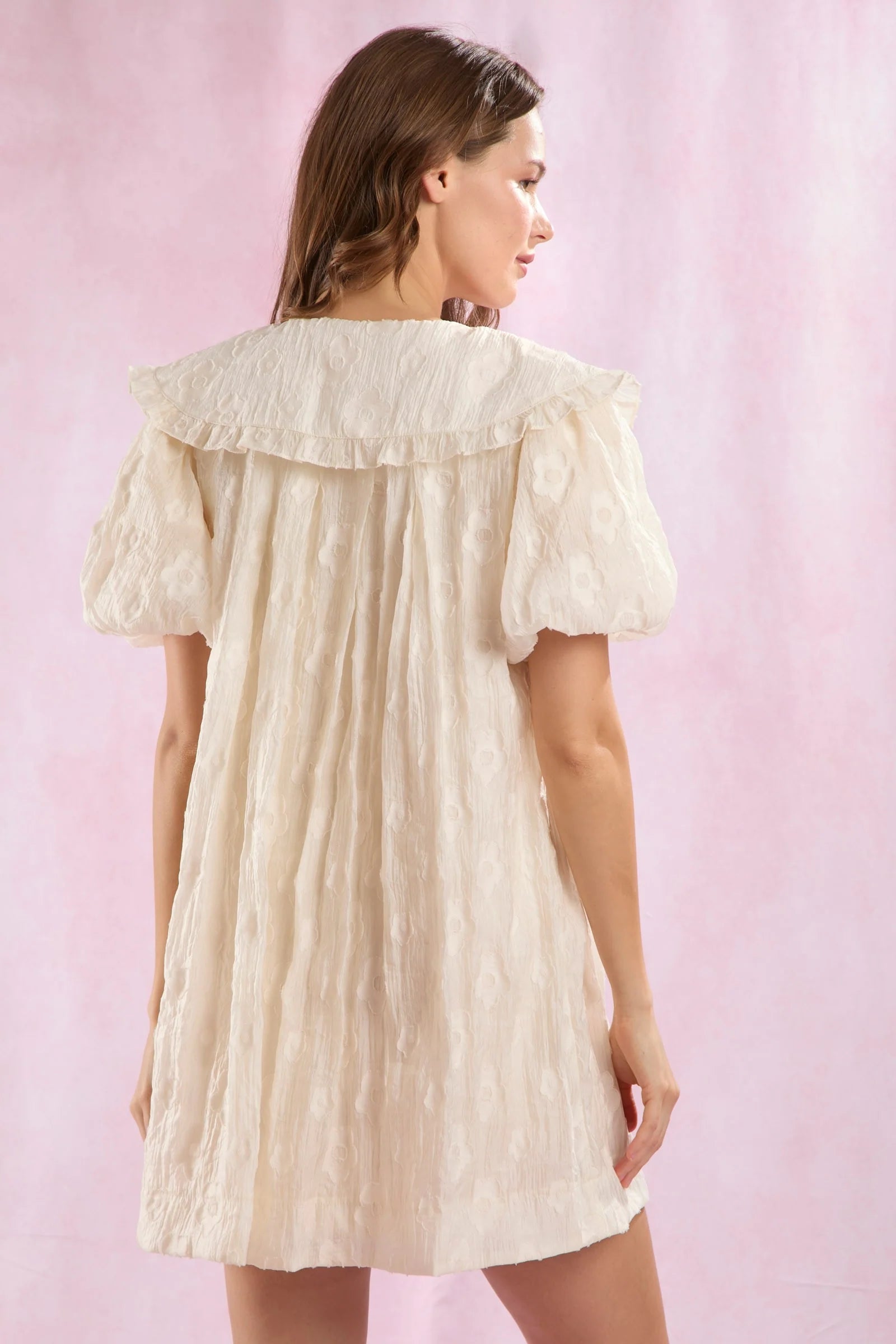 Madeleine Textured Floral Mini Dress