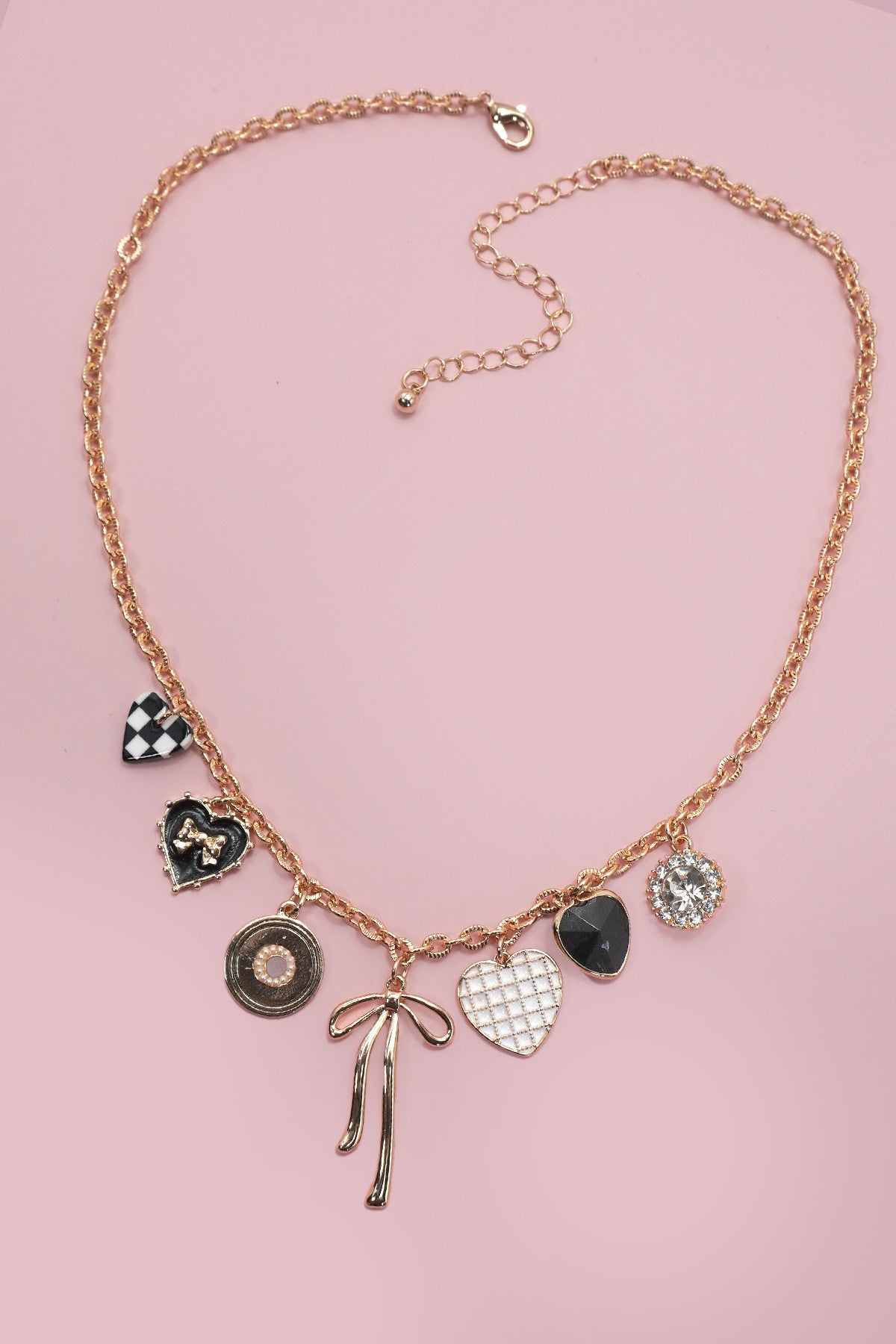 Checkered Charm Necklace