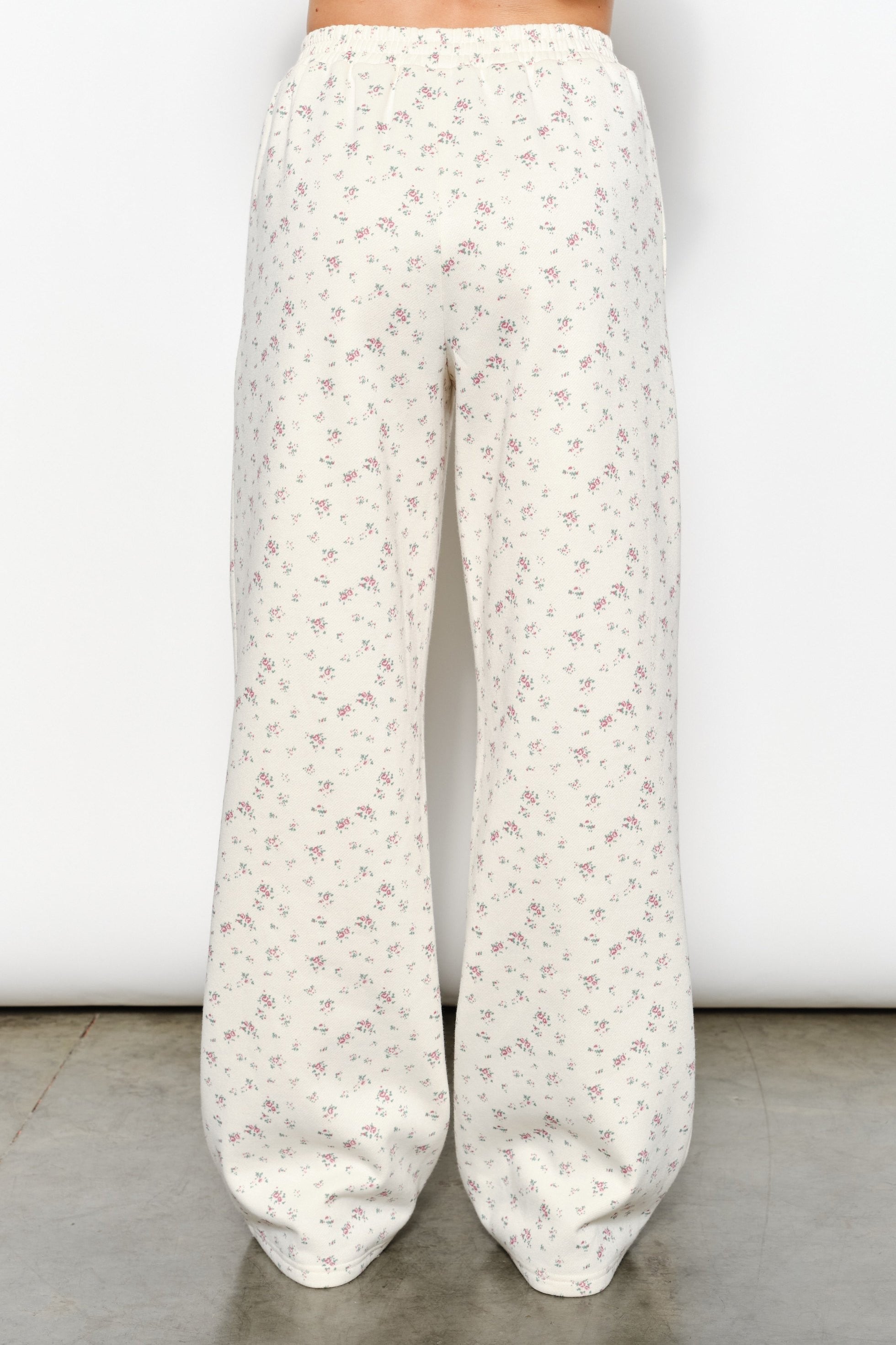 Elina Floral Wide Leg Sweatpants