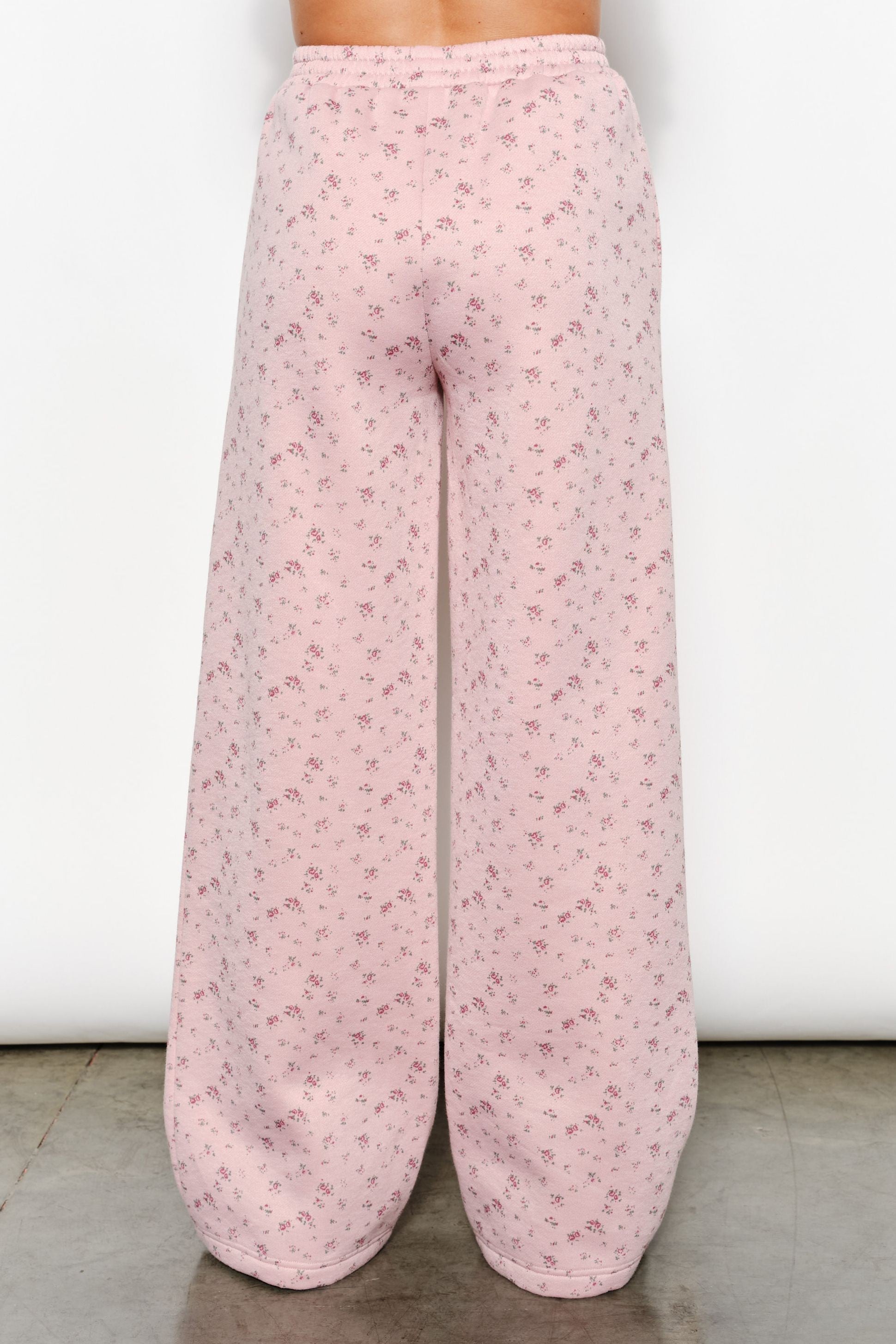 Addie Floral Wide Leg Sweatpants