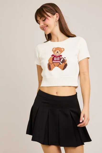 Football Star Teddy Bear Sweater Tee