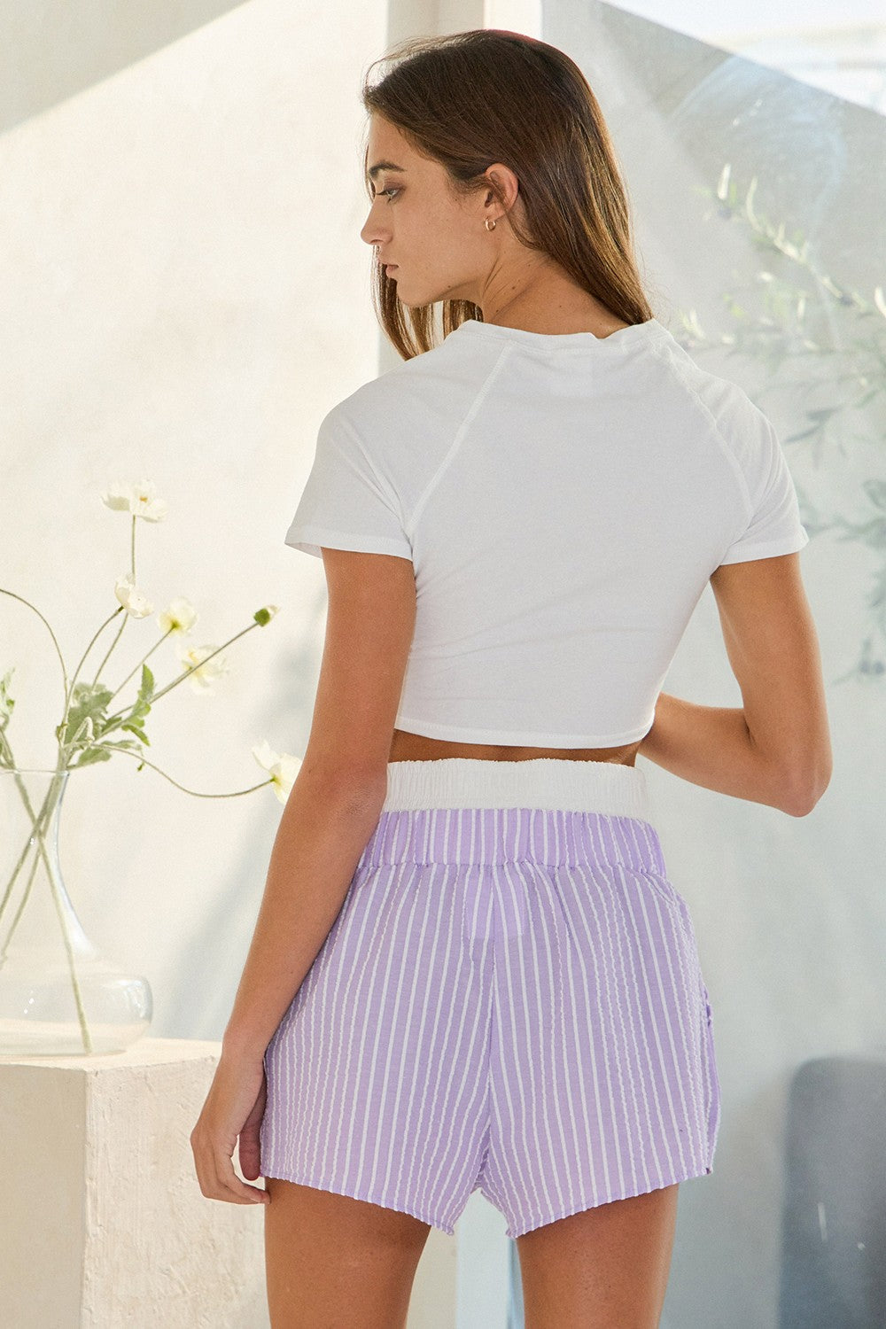 Corinne Striped Boxer Shorts