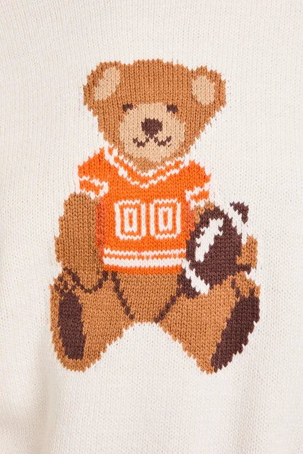 Football Star Teddy Bear Sweater