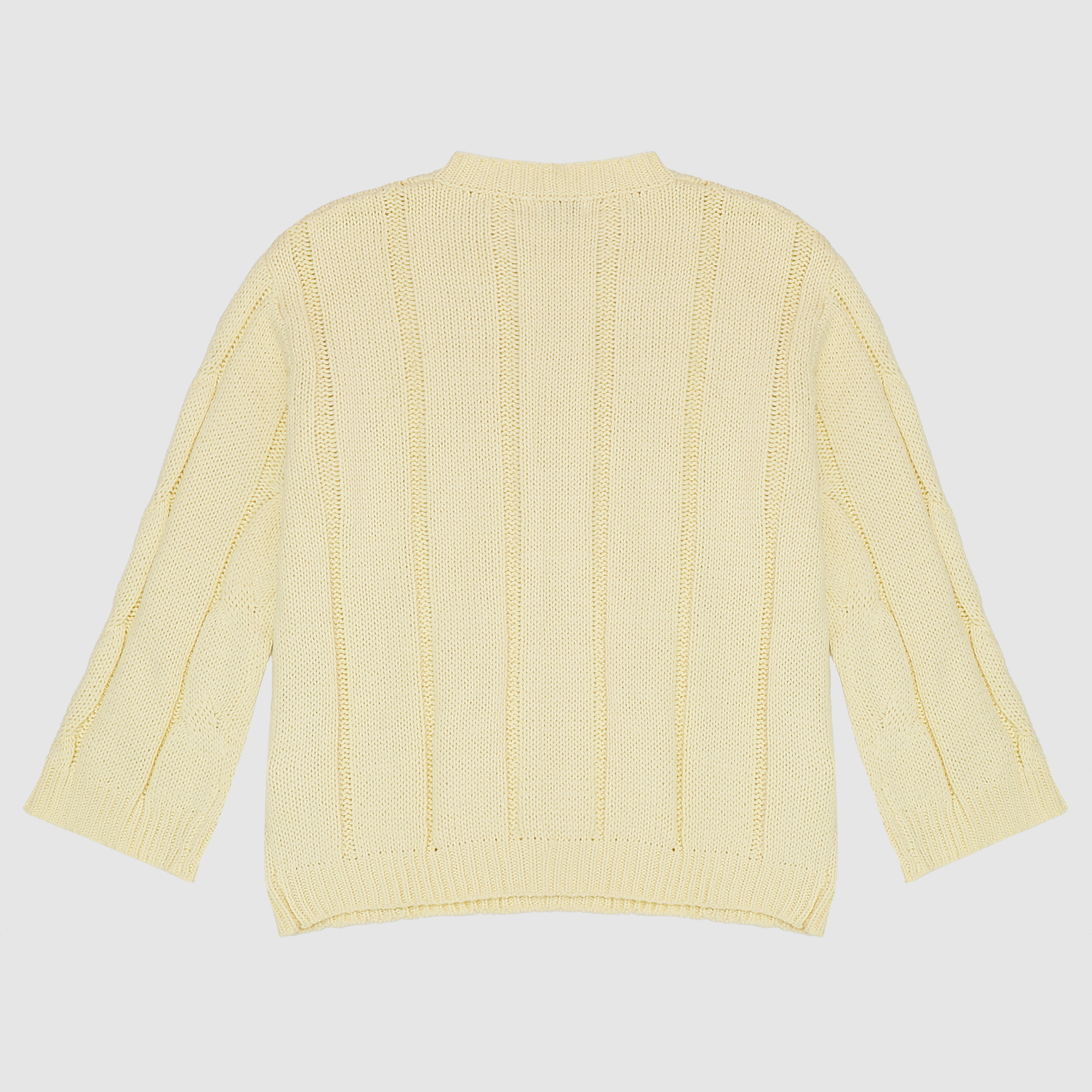 Adelaide Cable Knit Sweater in Yellow