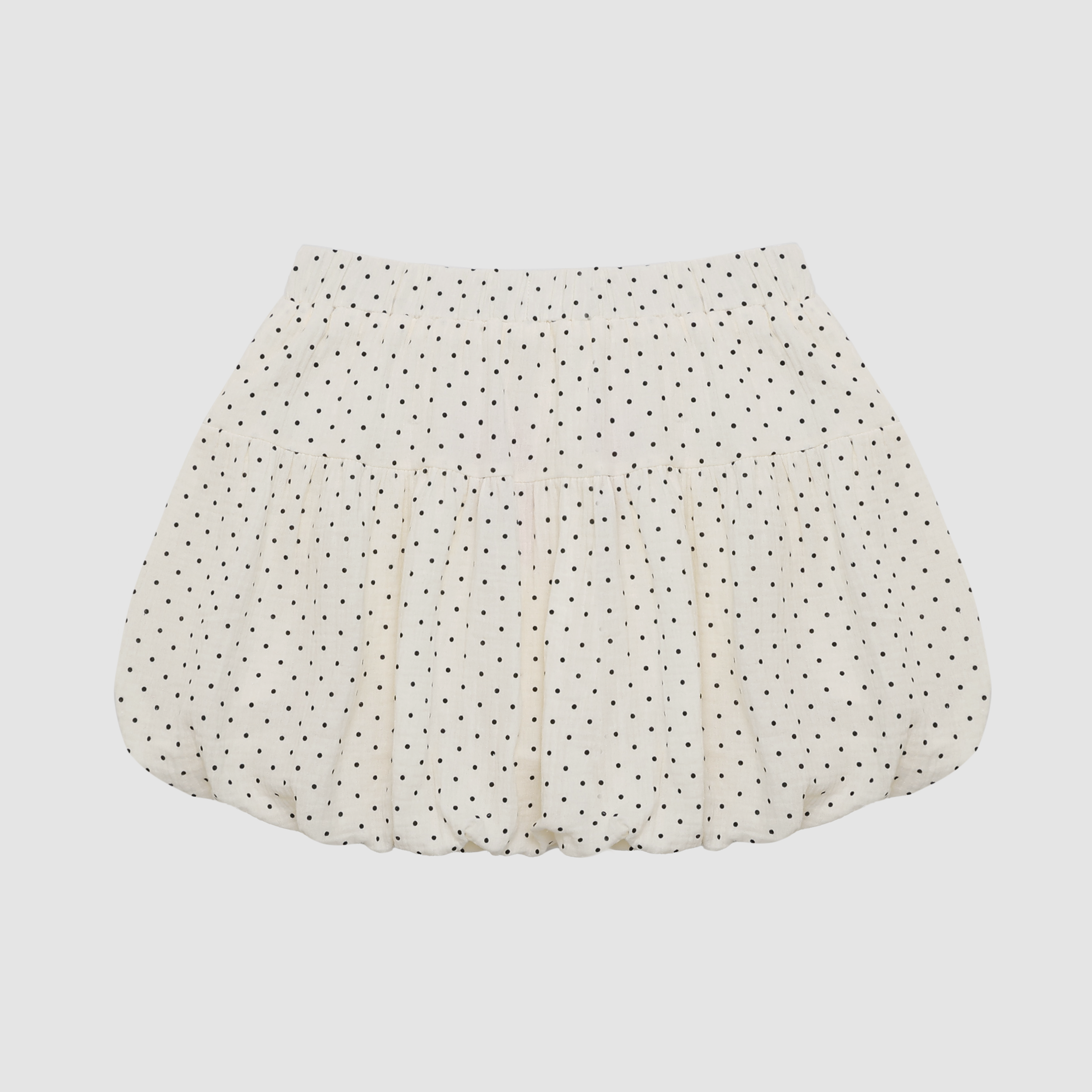 Adeline Polka Dot Ribbon Bubble Skirt