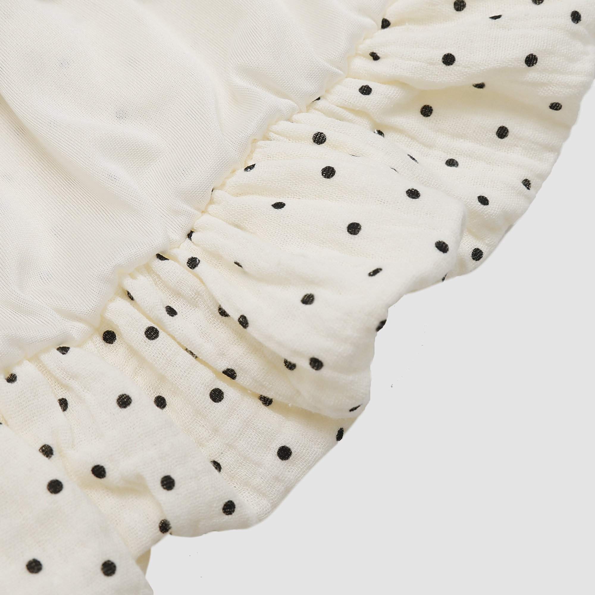 Adeline Polka Dot Ribbon Bubble Skirt