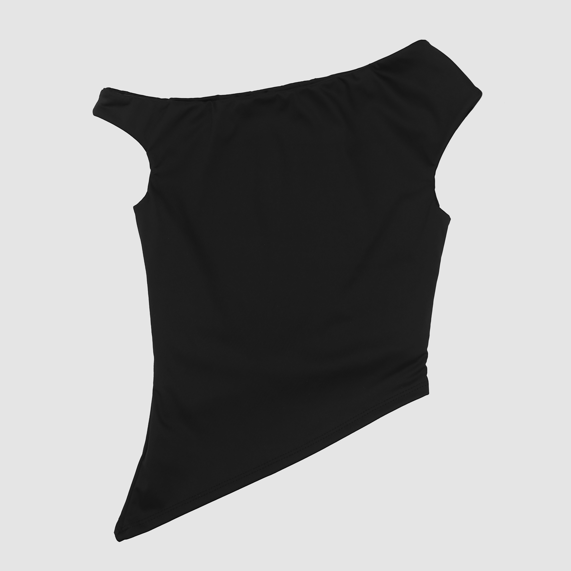 Alana Asymmetrical Off Shoulder Top in Black