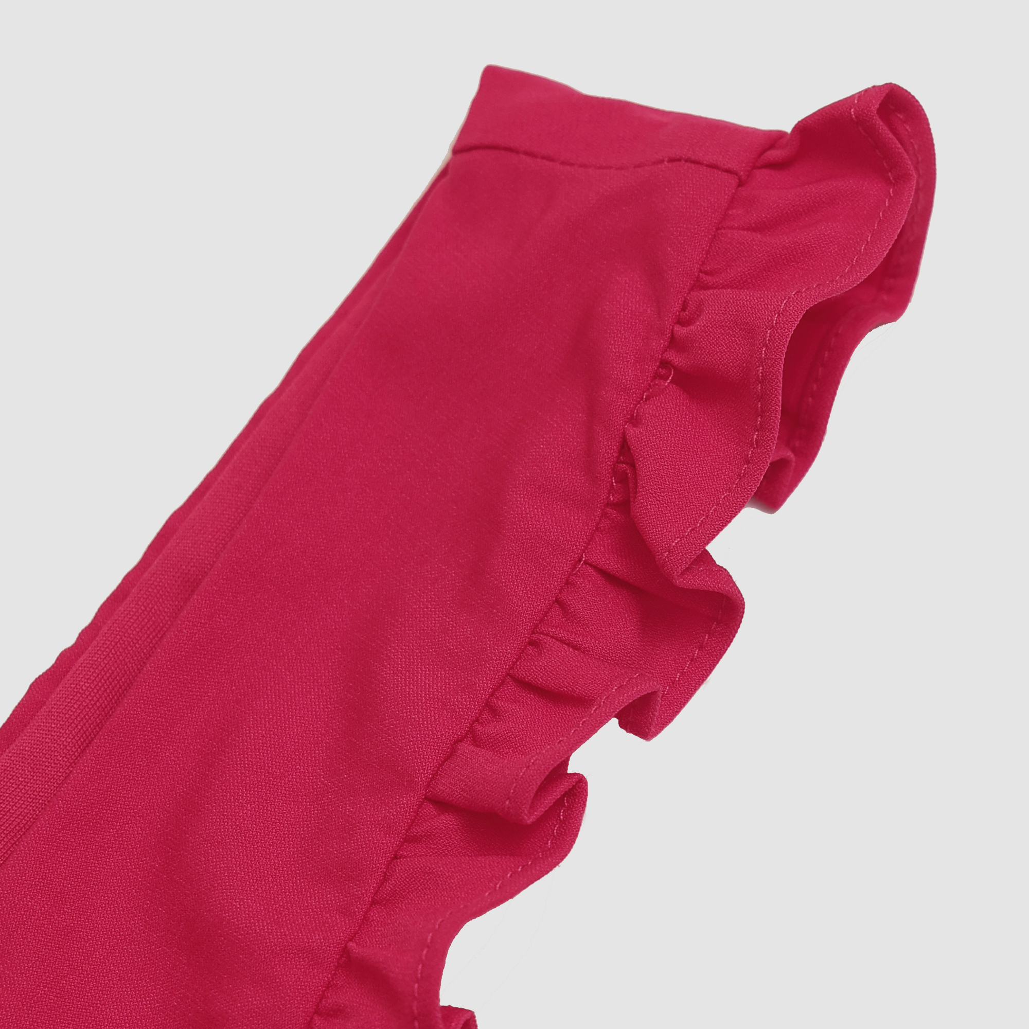 Amalia Ruched Button Tank Top in Red