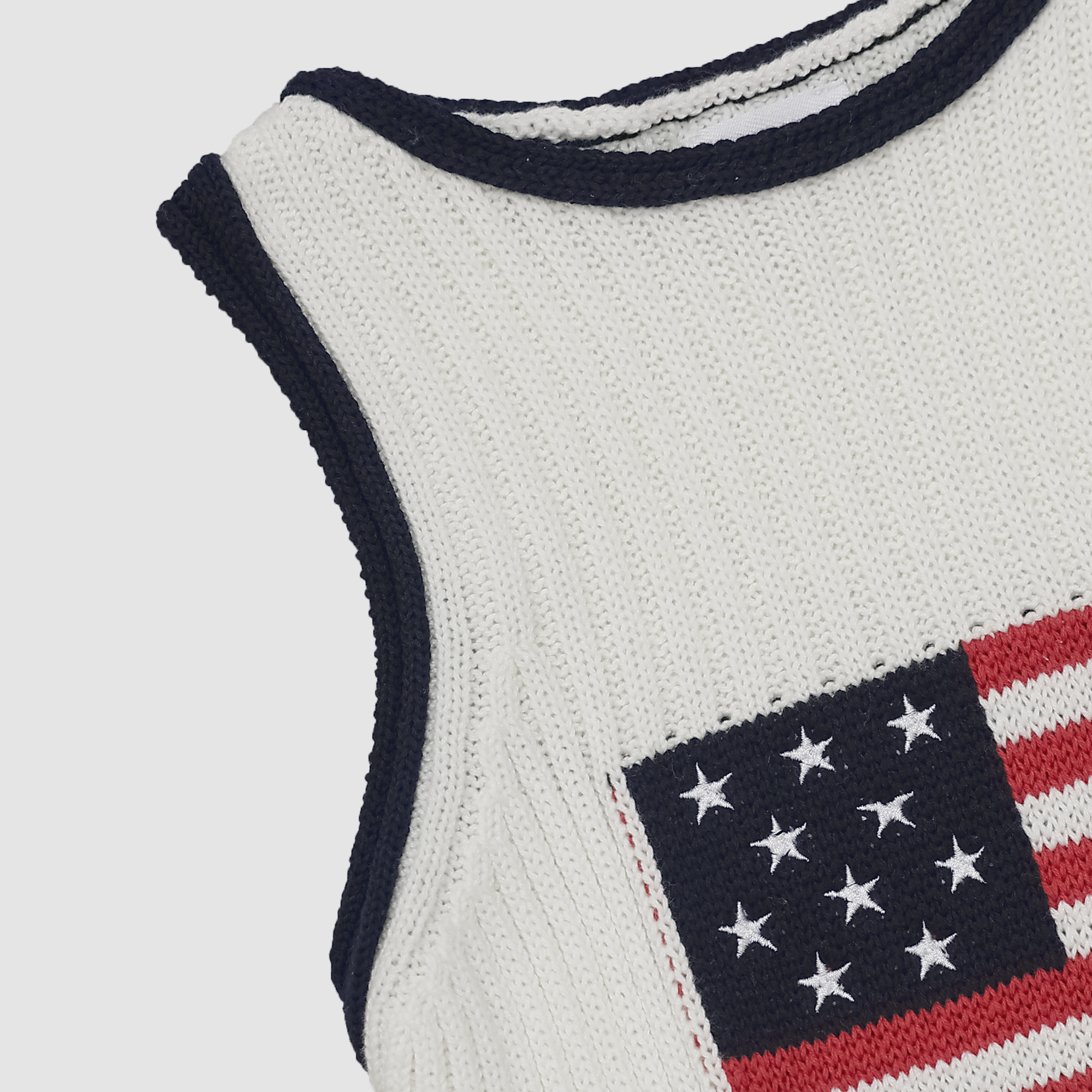 American Flag Knit Sweater Tank
