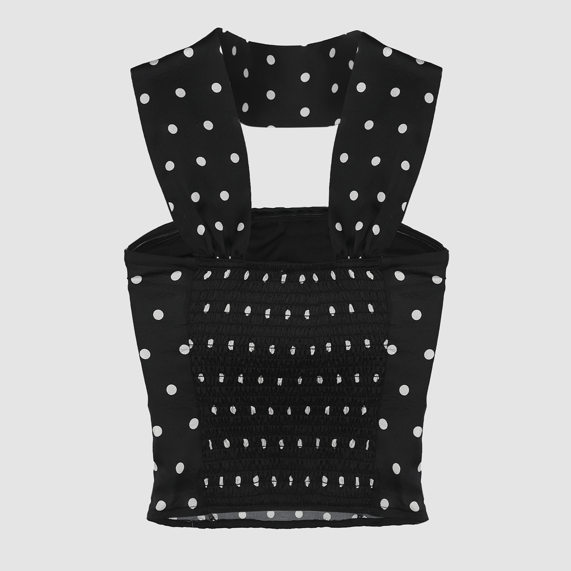 Angelina Polka Dot Scarf Top