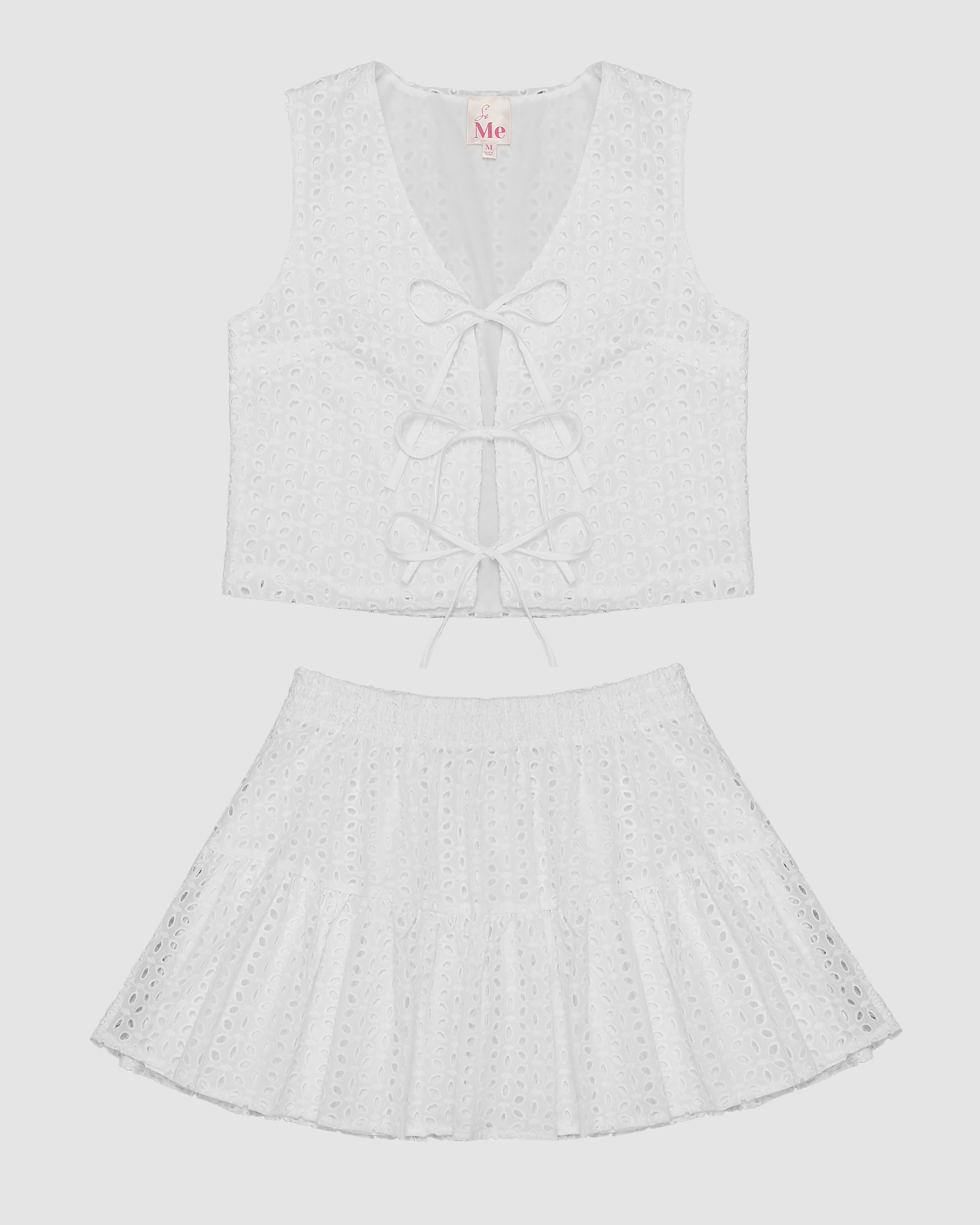 Aspyn Eyelet Tie Vest