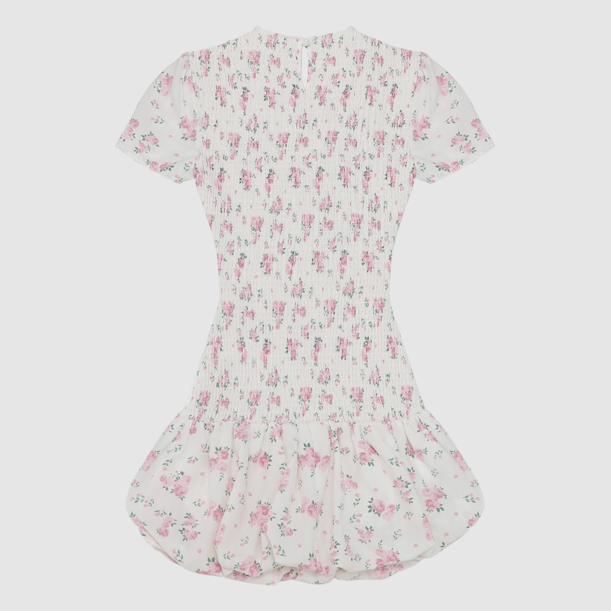 Aurora Floral Ruched Bubble Dress