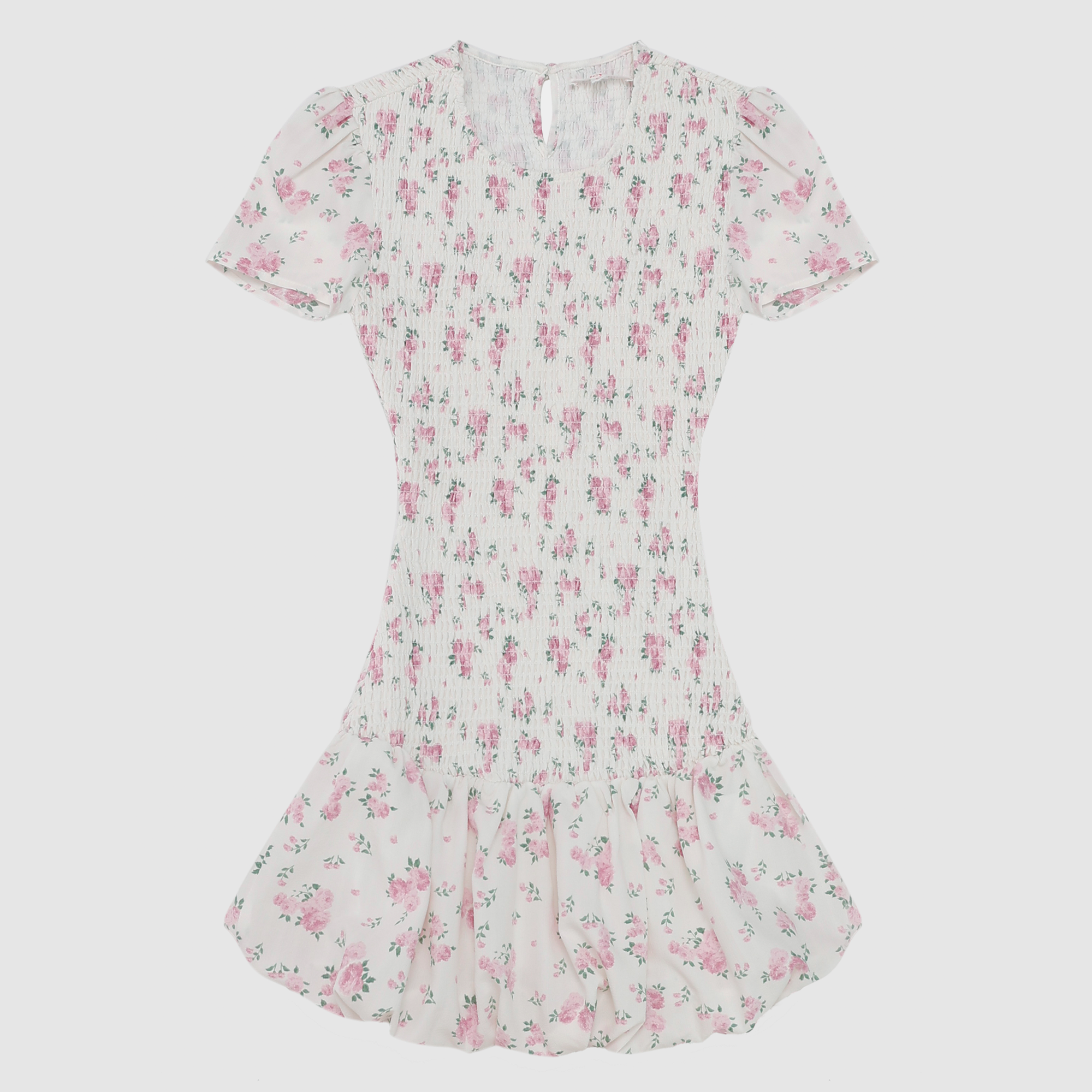 Aurora Floral Ruched Bubble Dress