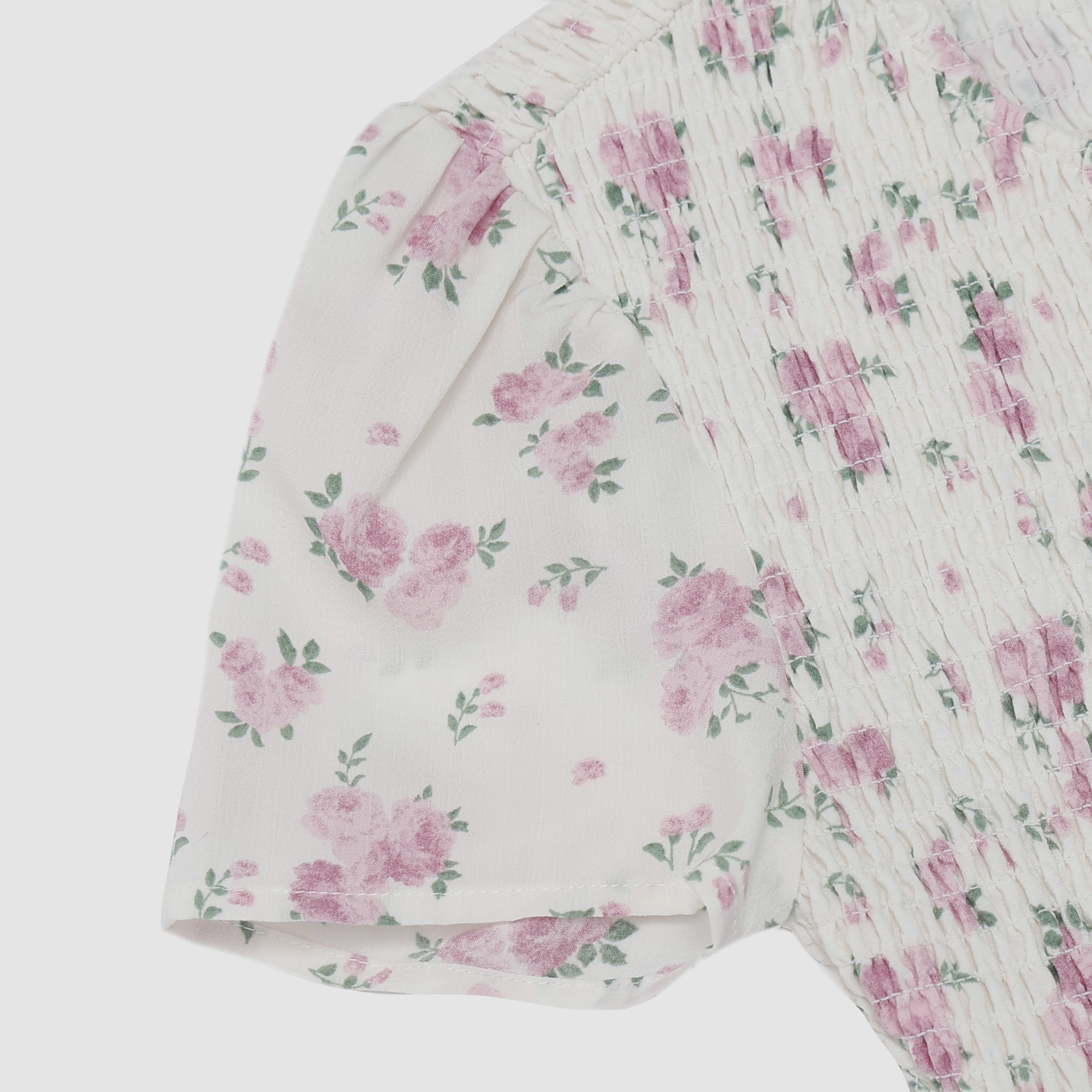 Aurora Floral Ruched Bubble Dress