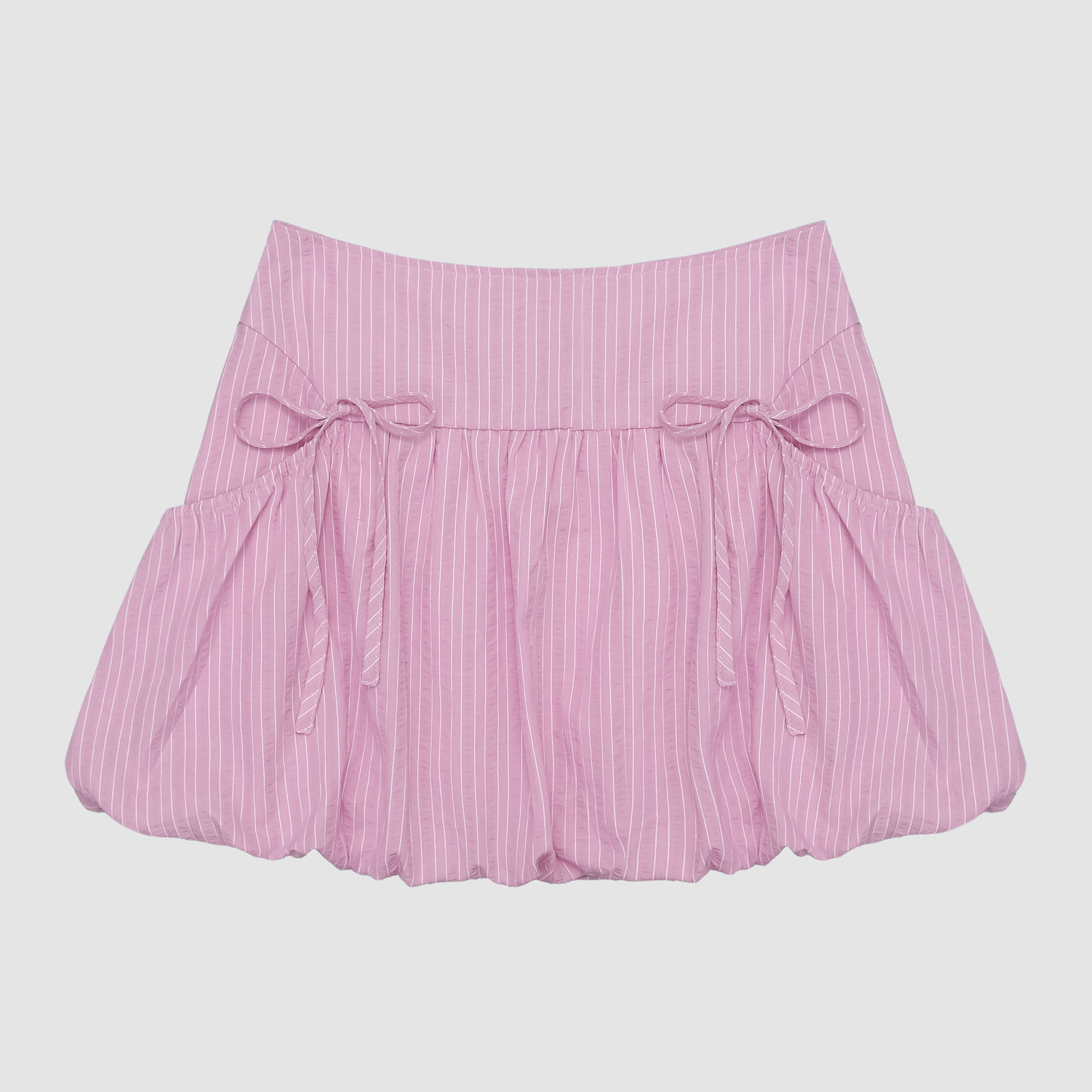 Aviva Bow Bubble Skirt in Pink