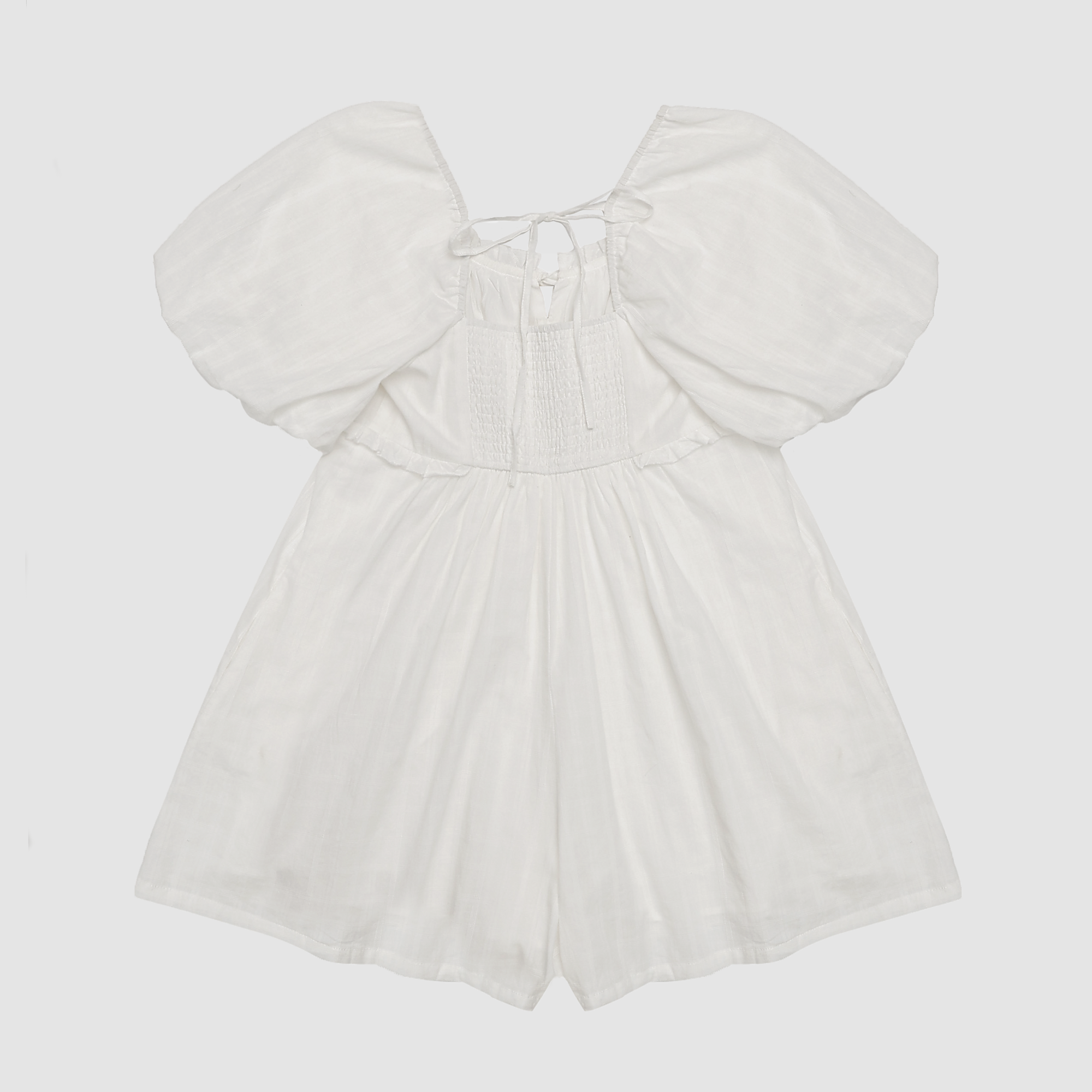 Bea Textured Puff Sleeve Romper