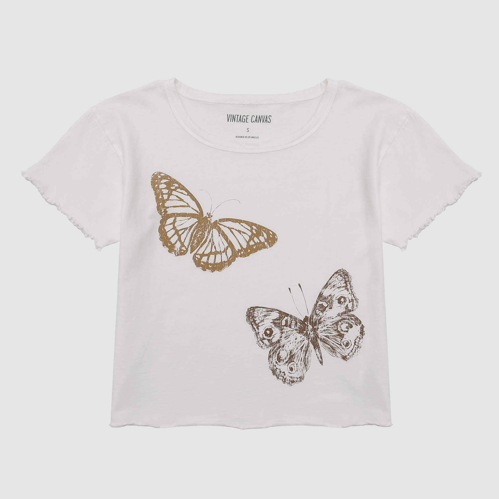 Berkley Butterfly Ruffle Hem Tee