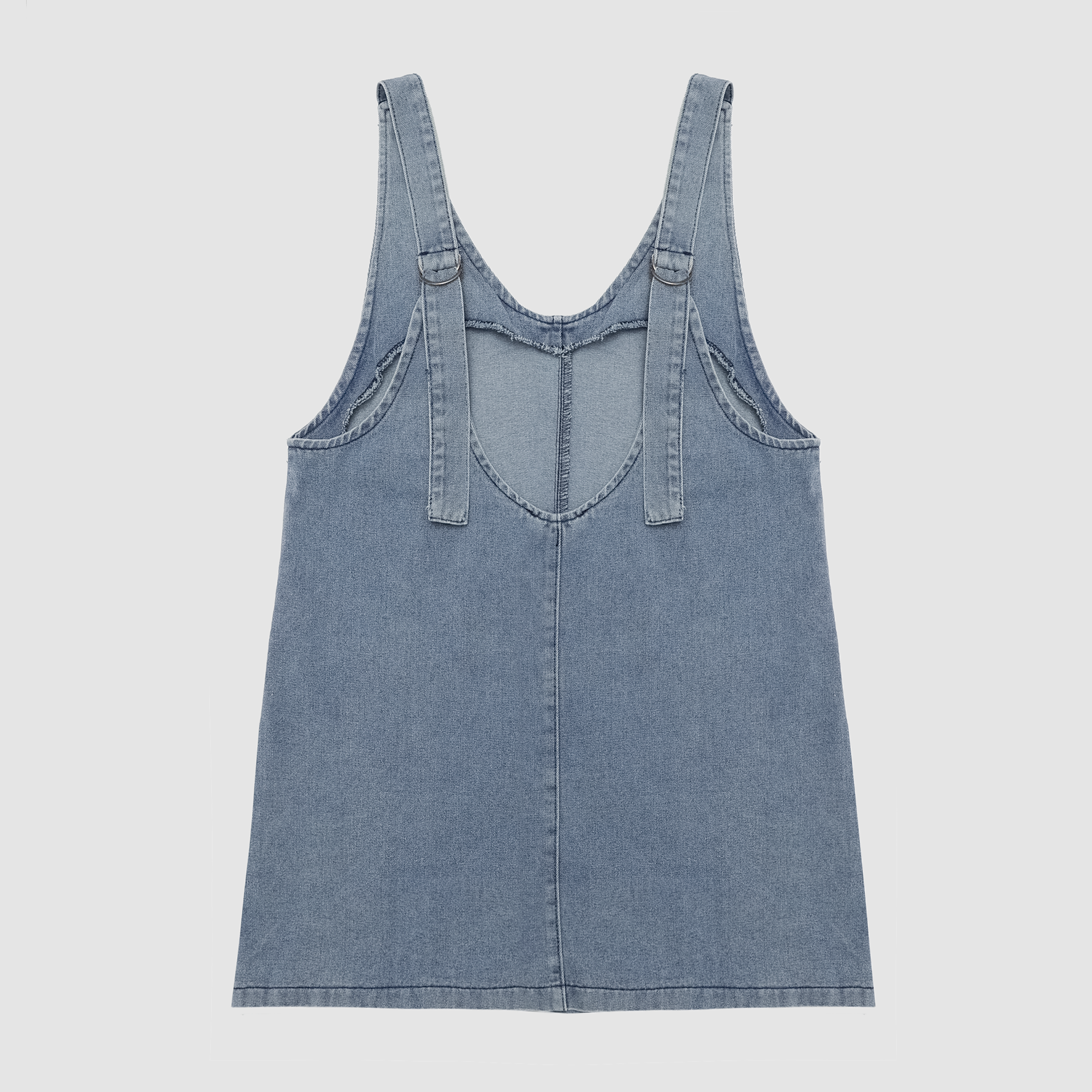 Betty Denim Overall Mini Dress
