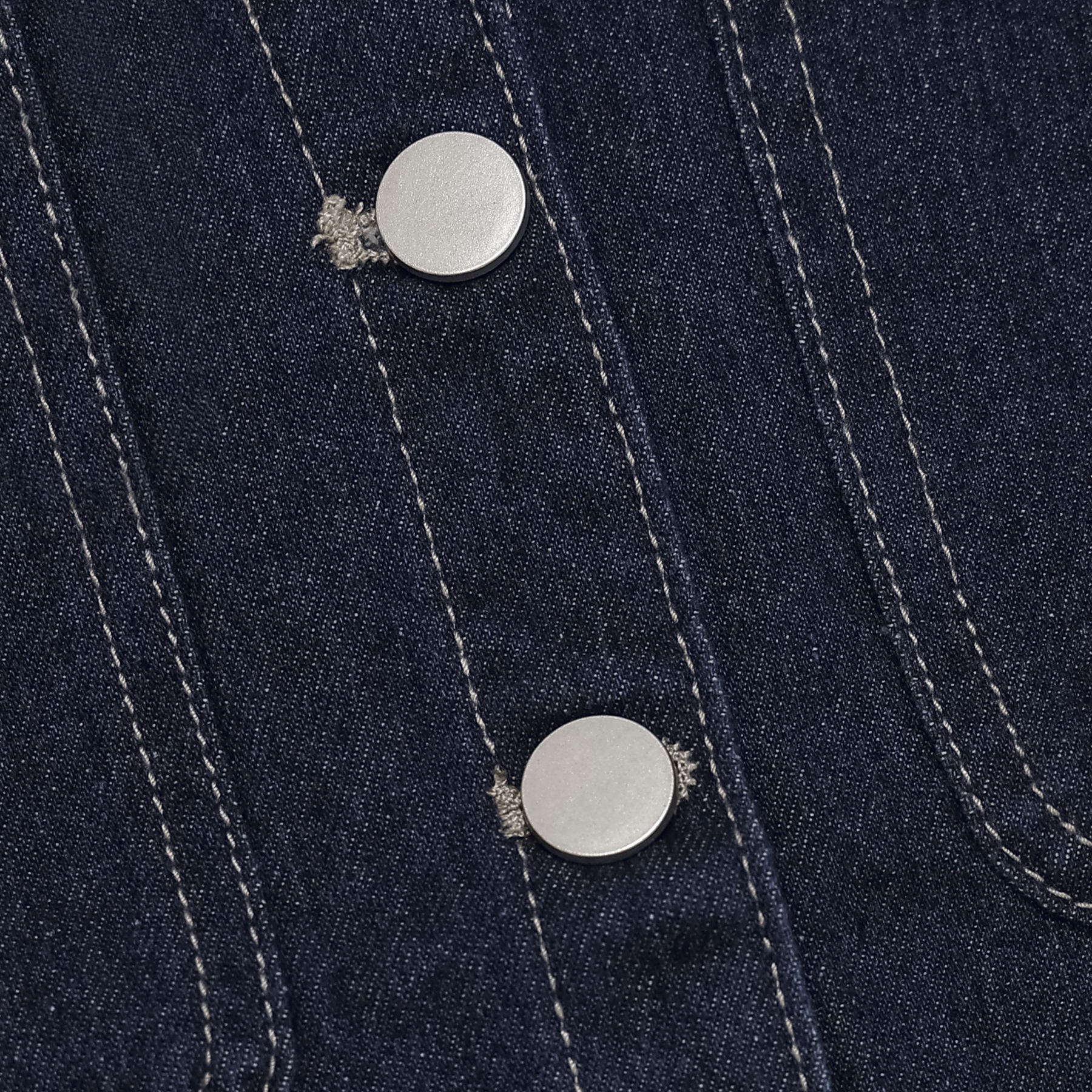 Beyonca Cropped Denim Button Up Top