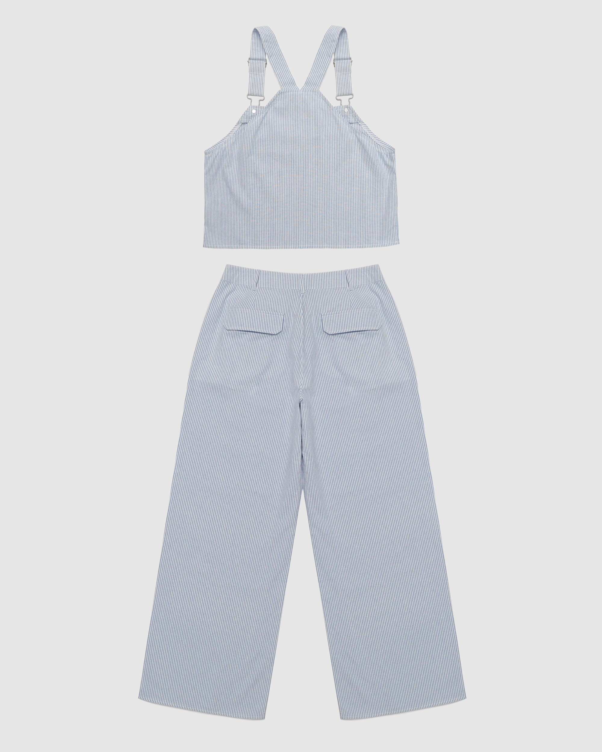 Brea Pinstripe Overall Pants