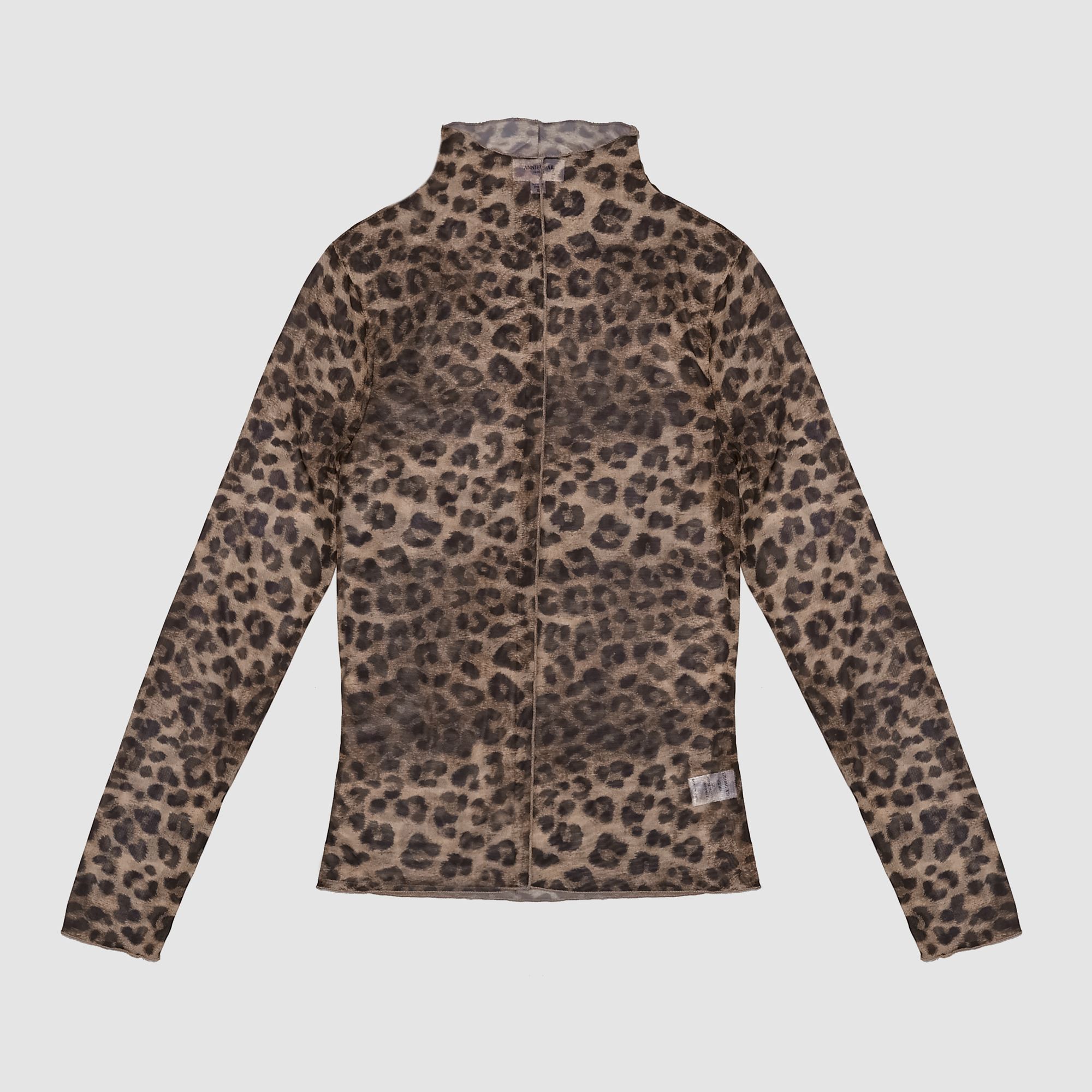 Briella Leopard Long Sleeve Mesh Top