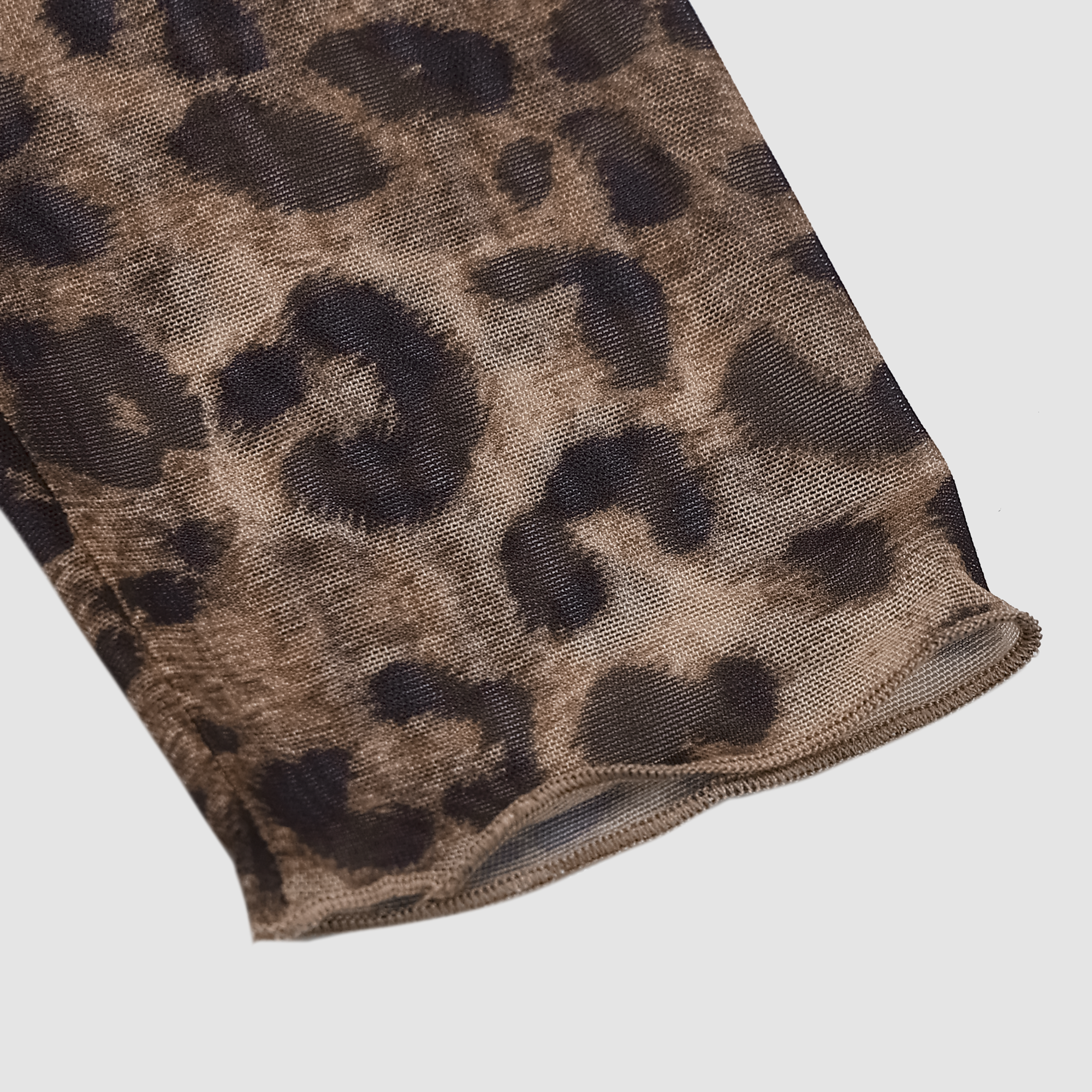 Briella Leopard Long Sleeve Mesh Top