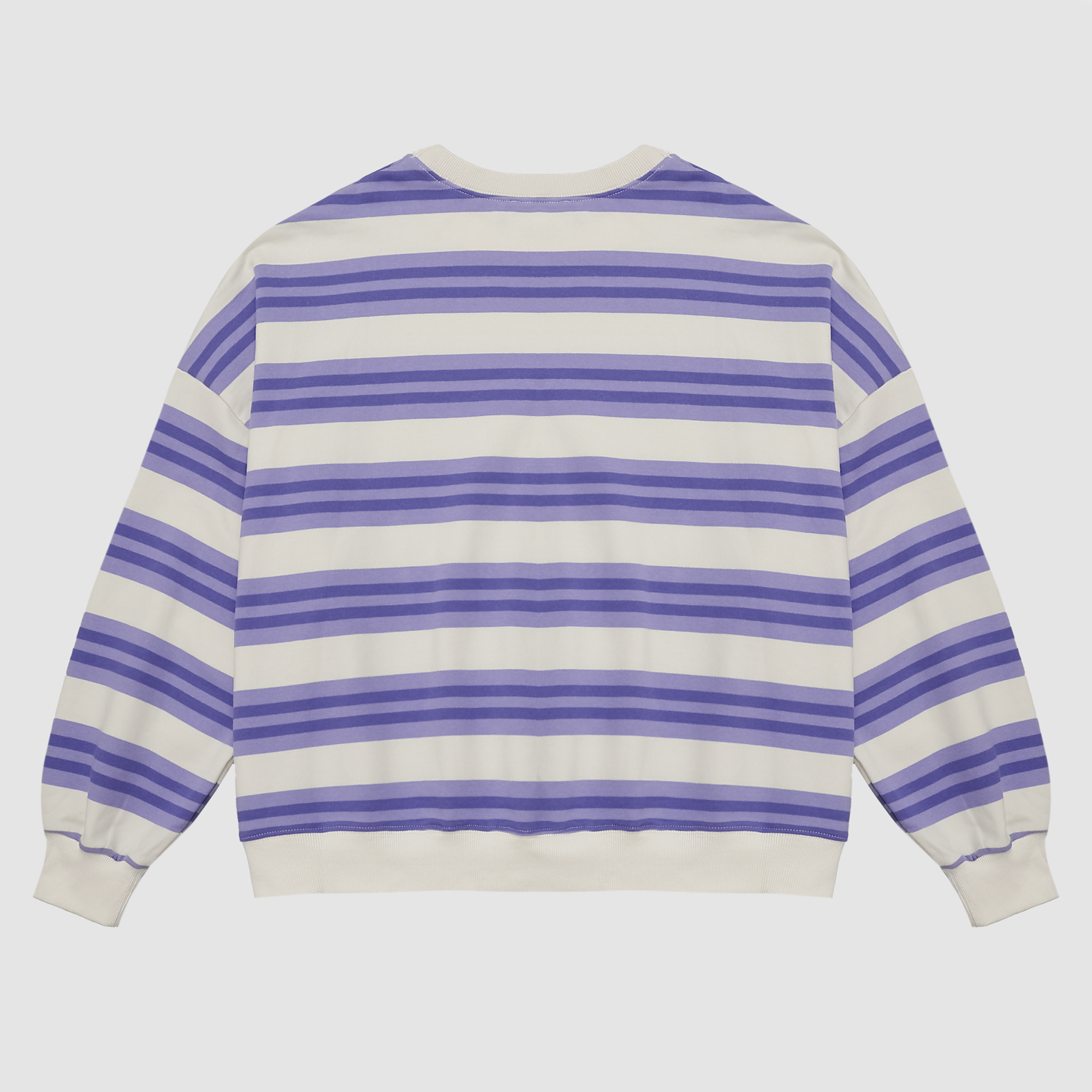 Brinley Oversized Striped Crewneck Sweatshirt