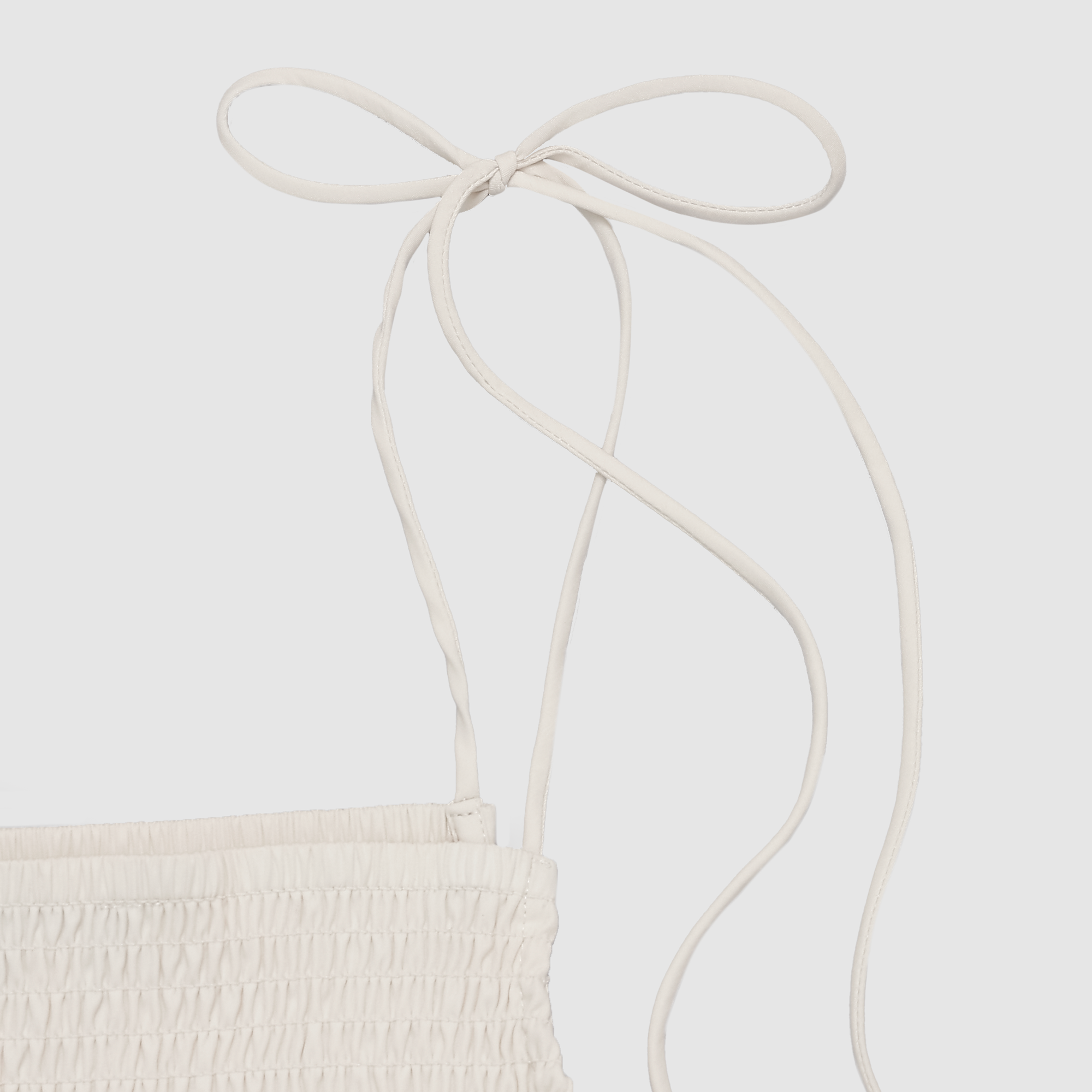 Cadence Tie Sleeve Tank in Bone