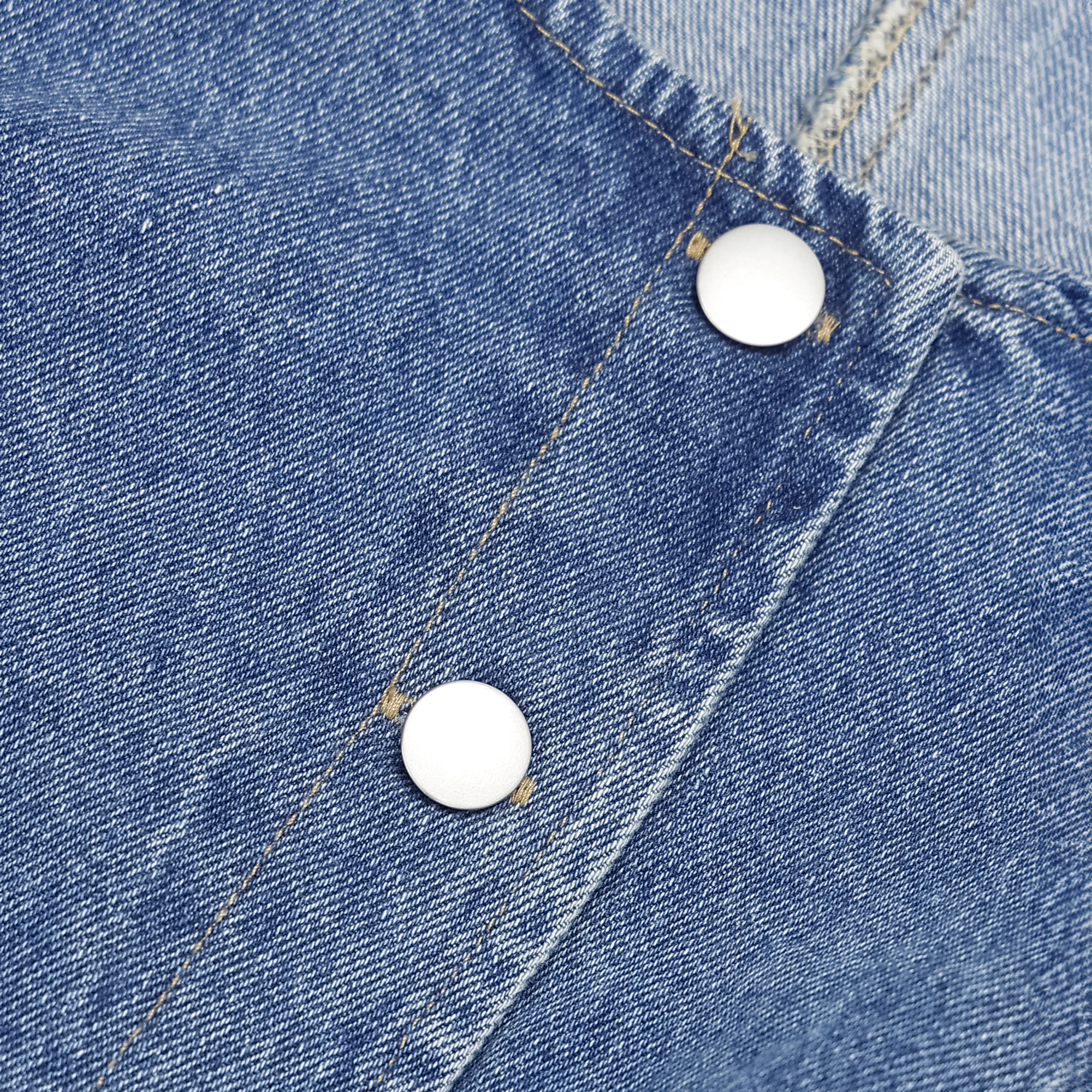 Caelyn Denim Button Front Vest in Denim