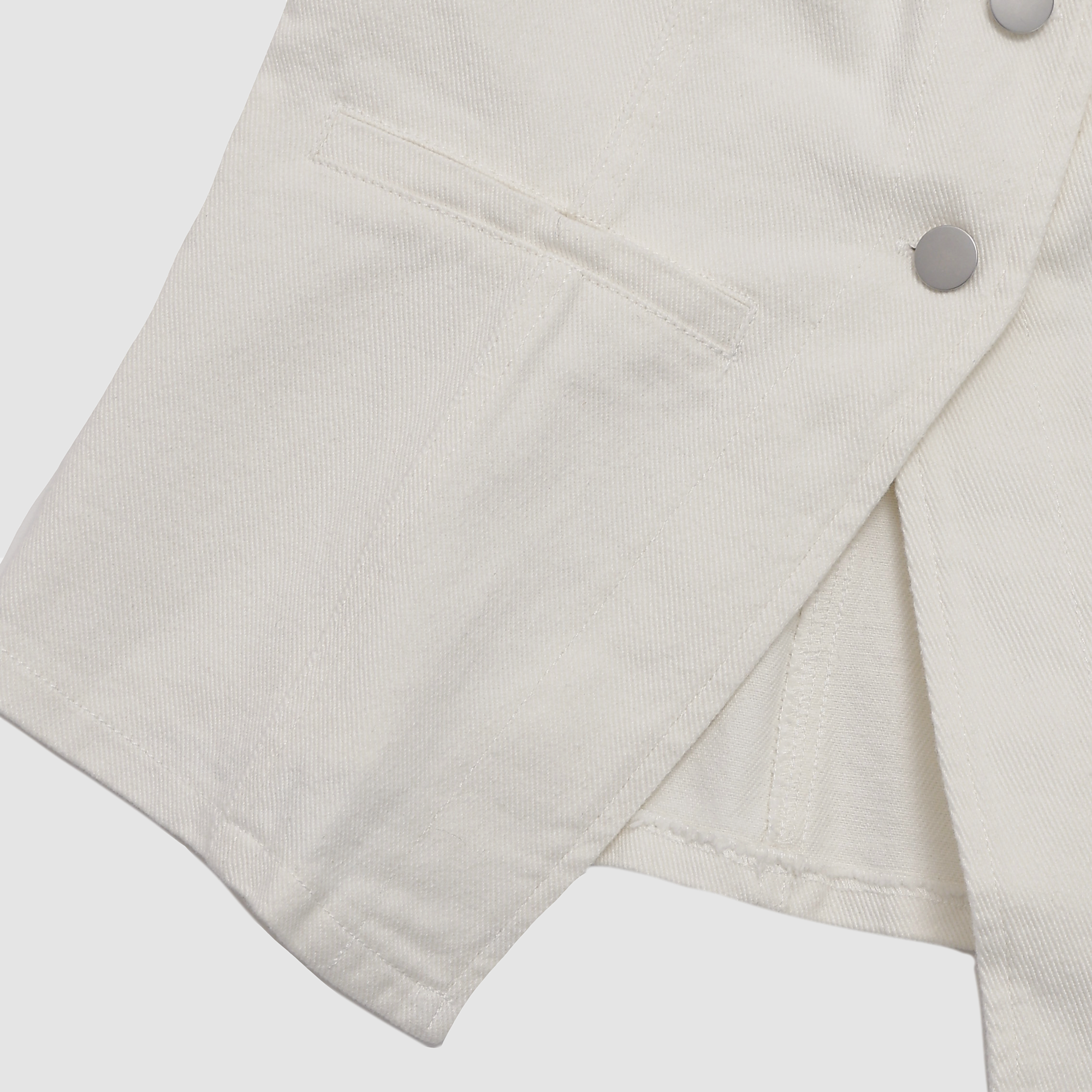 Caelyn Denim Button Front Vest