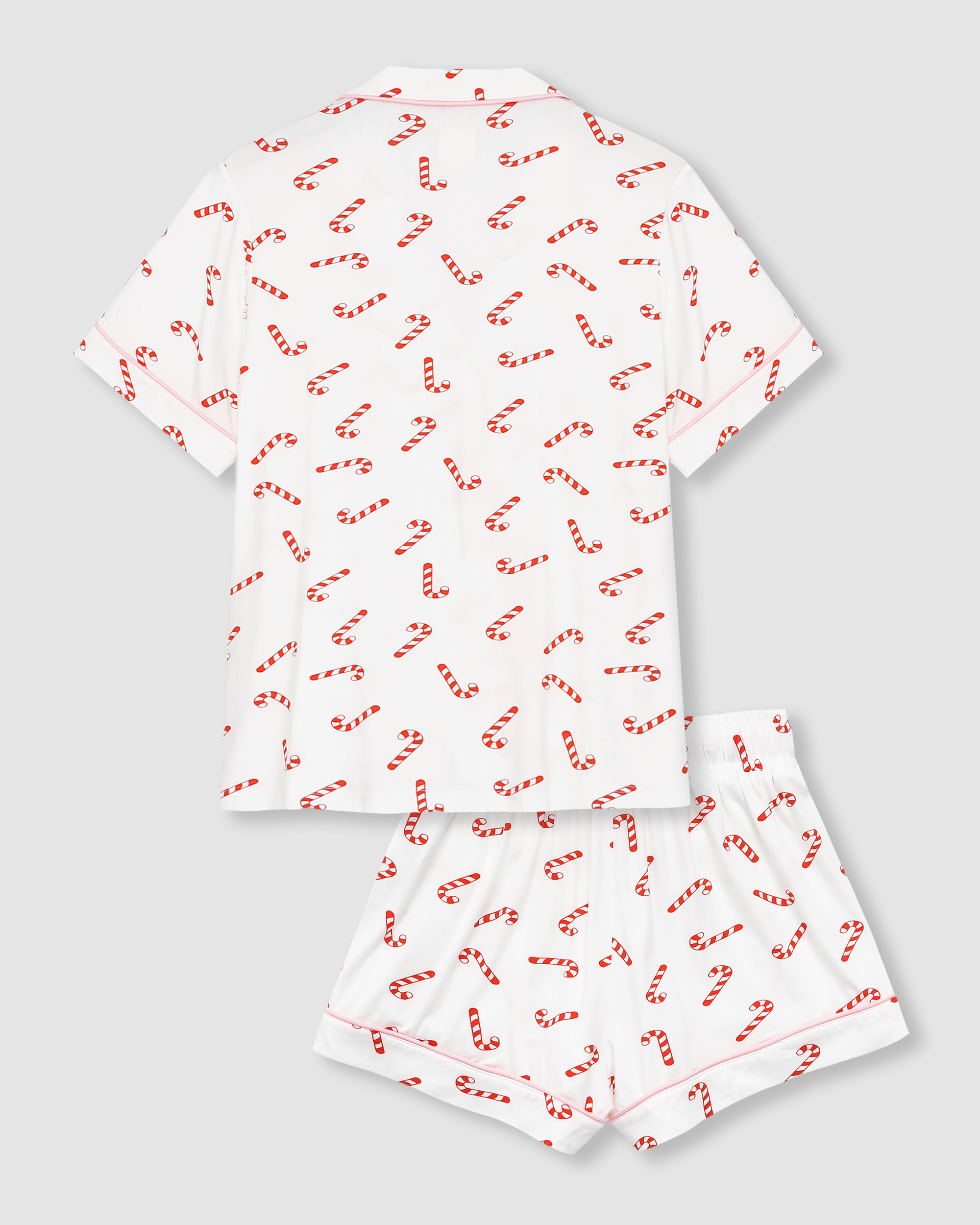 Indy Candy Cane Short Sleeve Pajama Top