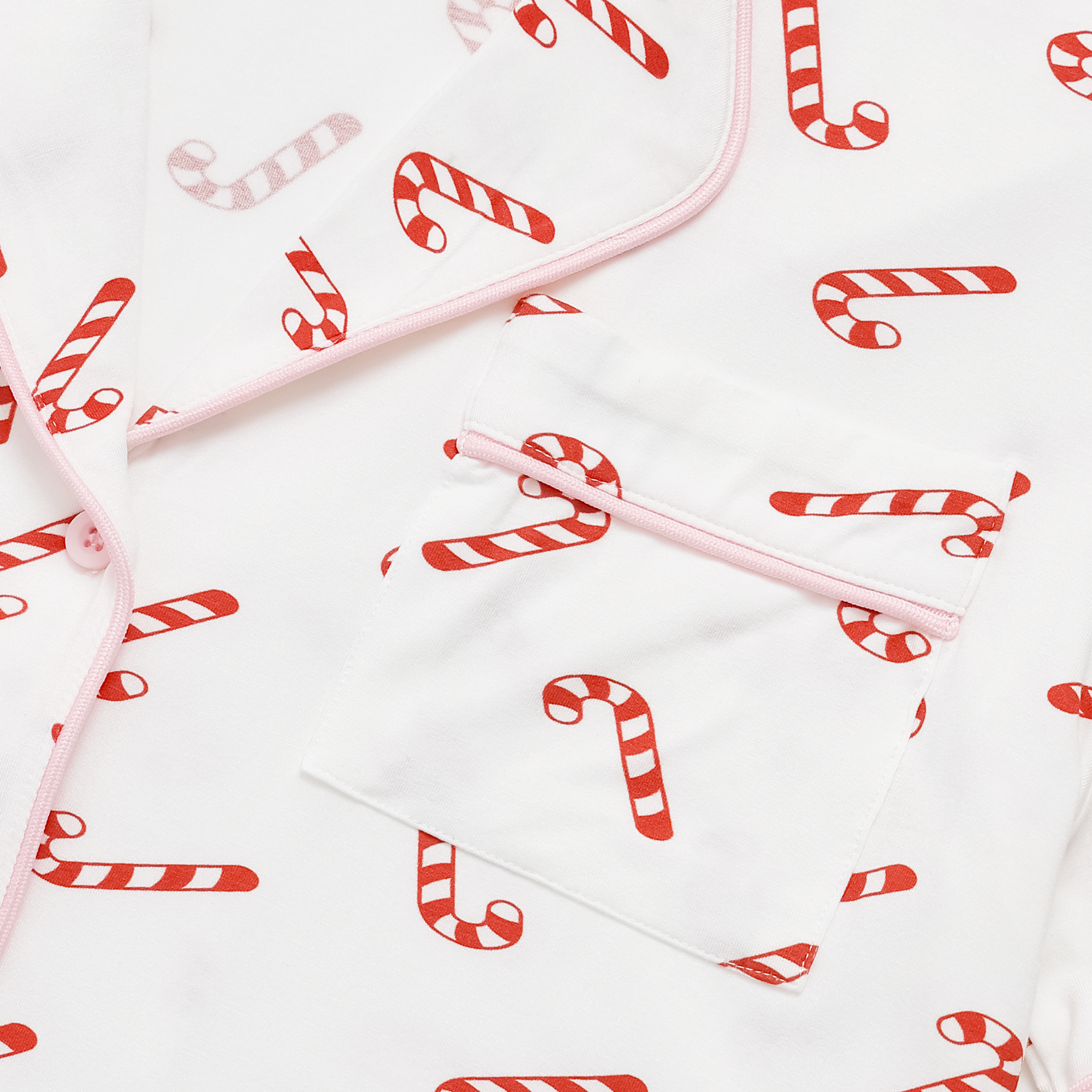 Cindy Candy Cane Long Sleeve Pajama Top