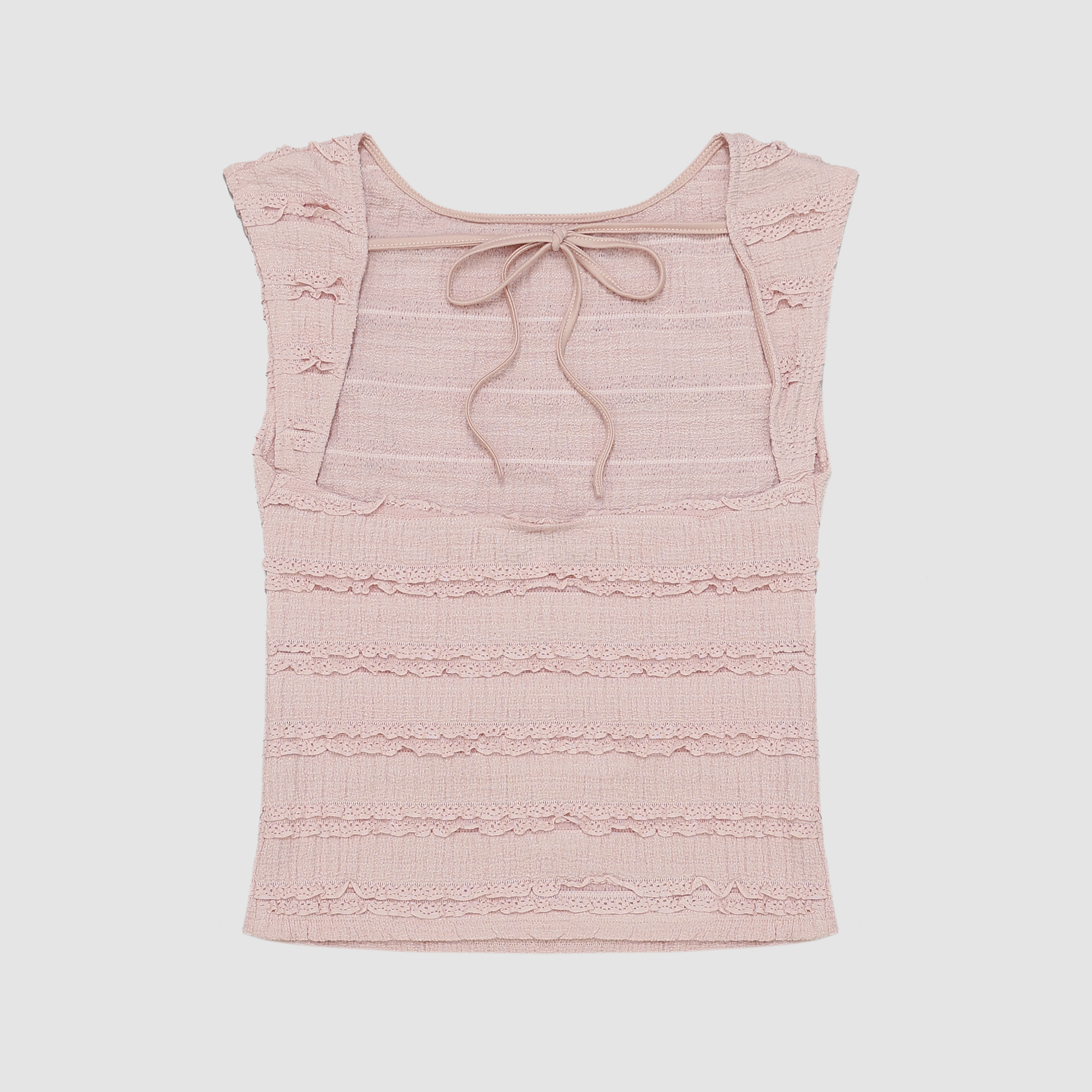 Caroline Lace Tank in Dusty Pink
