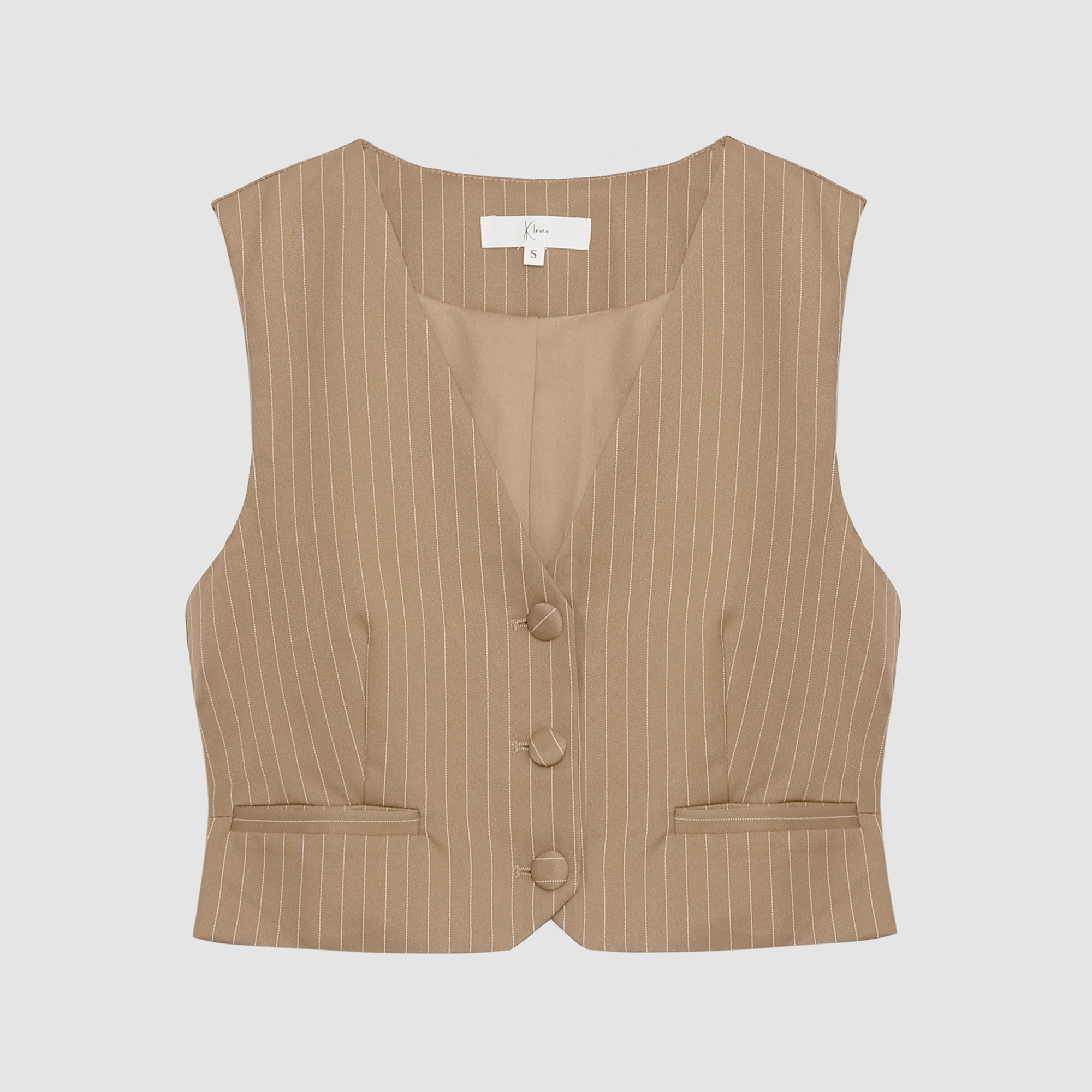 Claudia Pinstripe Vest
