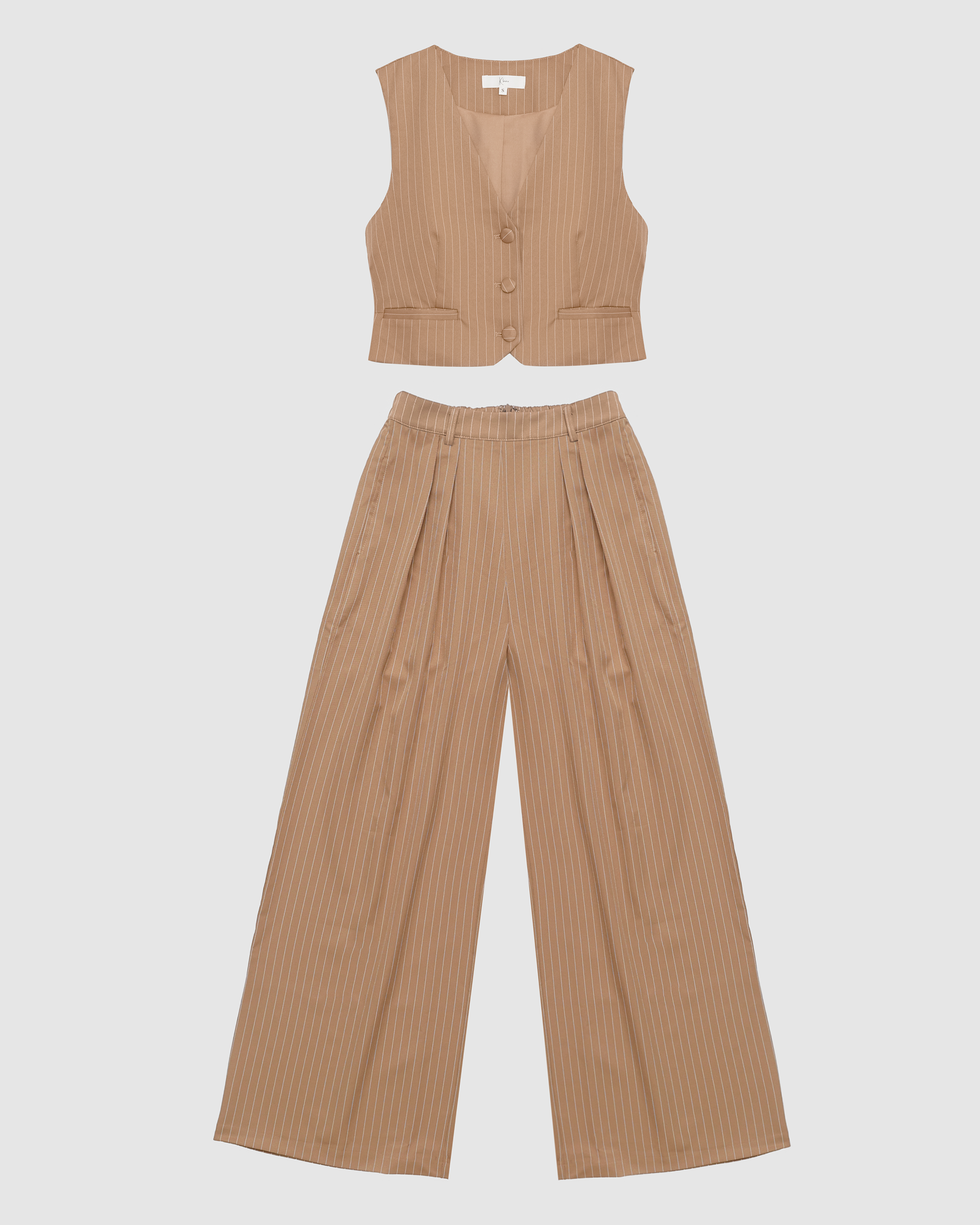 Claudia Pinstripe Vest