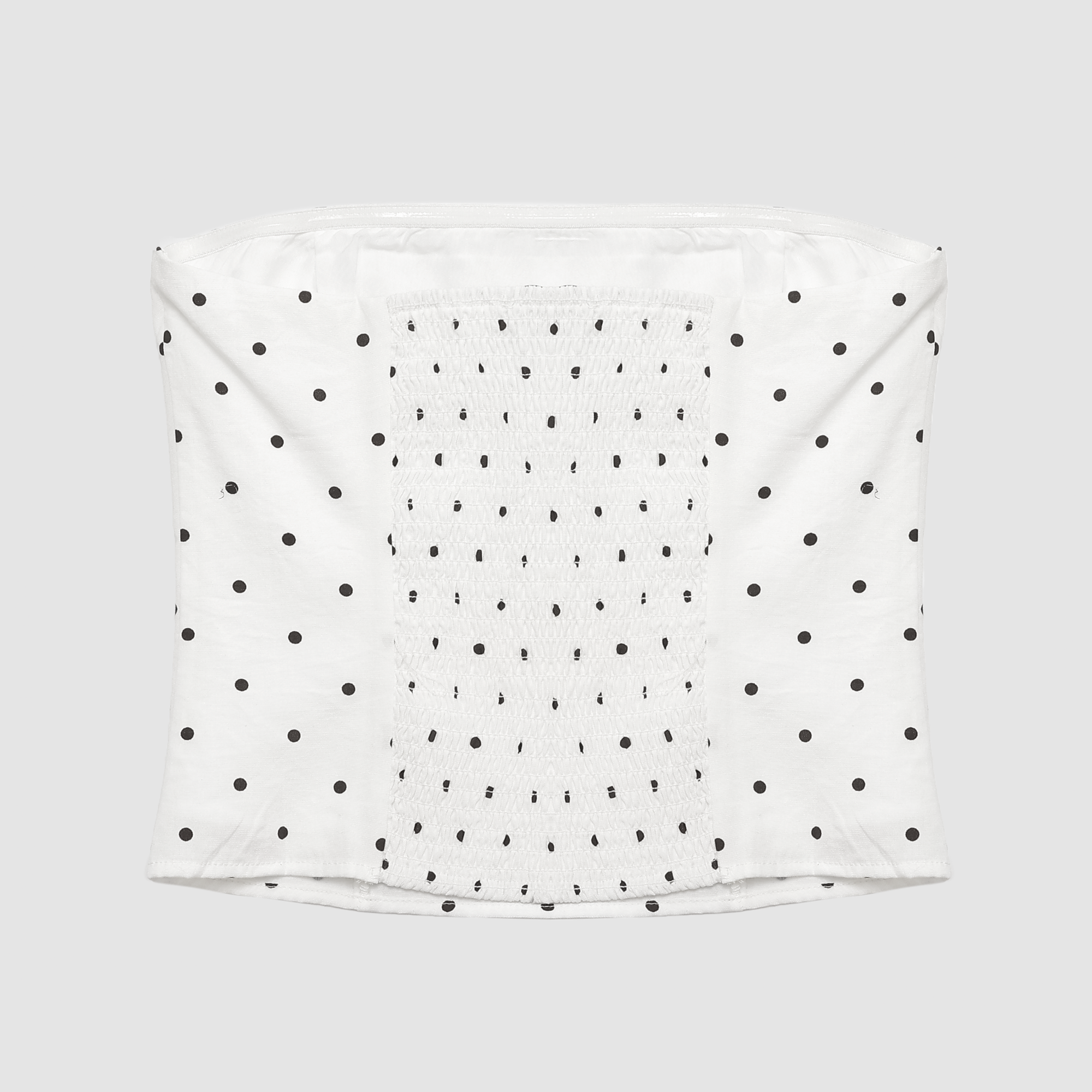 Danica Polka Dot Tube Top in Ivory