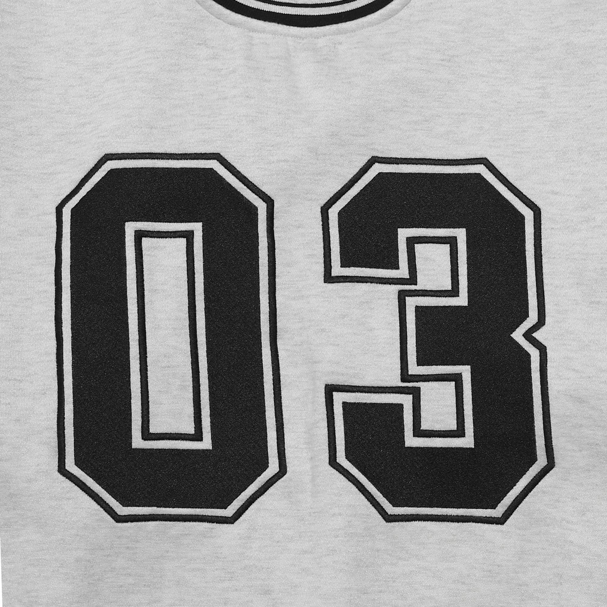 Danielle Stripe Varsity Crewneck