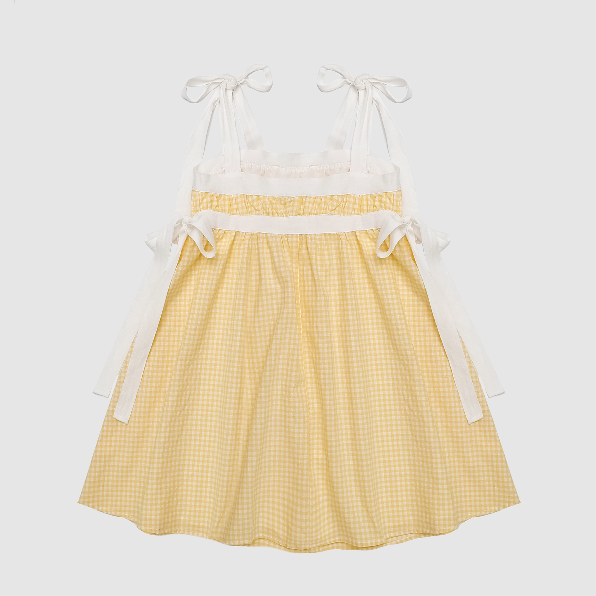 Dorothy Gingham Dress in Yellow