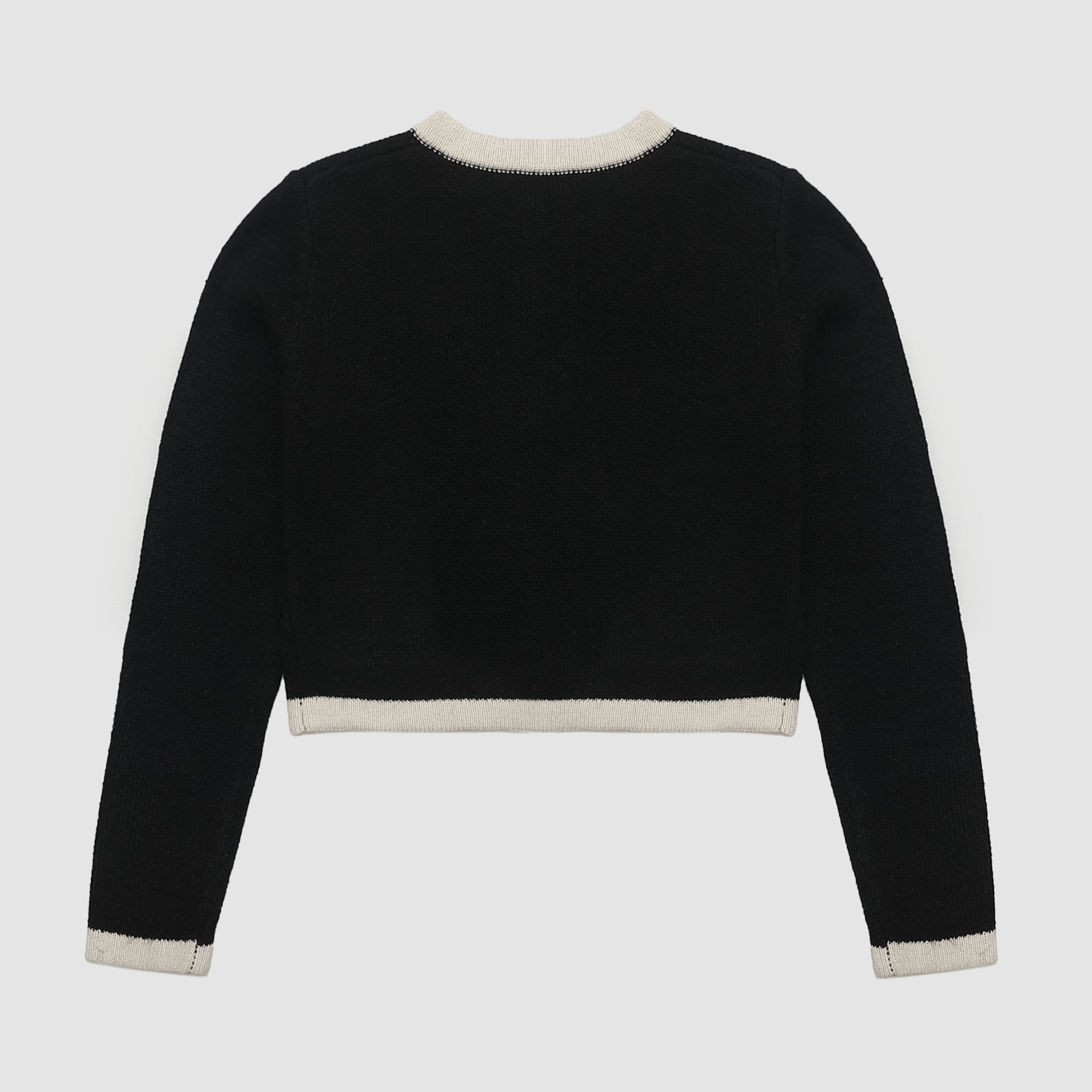 Elizabeth Chic Button Cardigan in Black