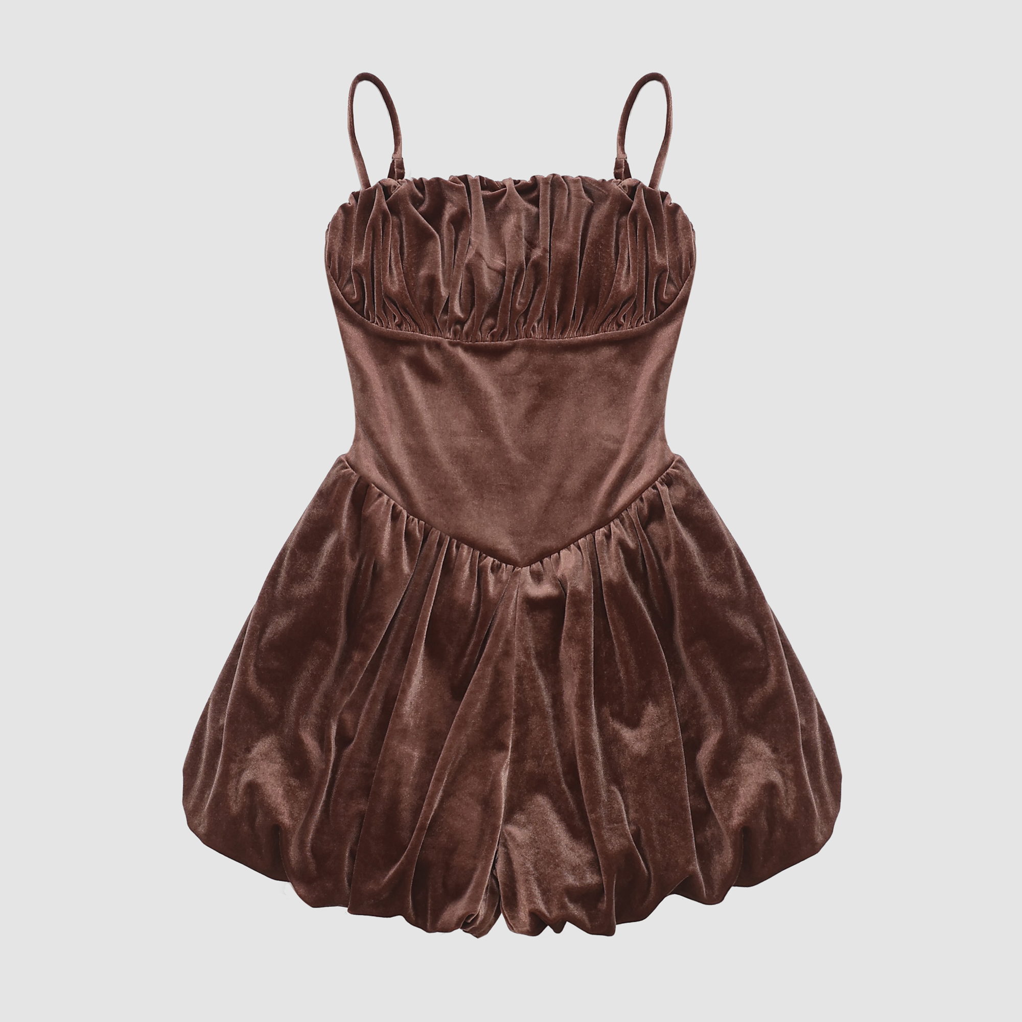 Faith Velvet Bubble Romper