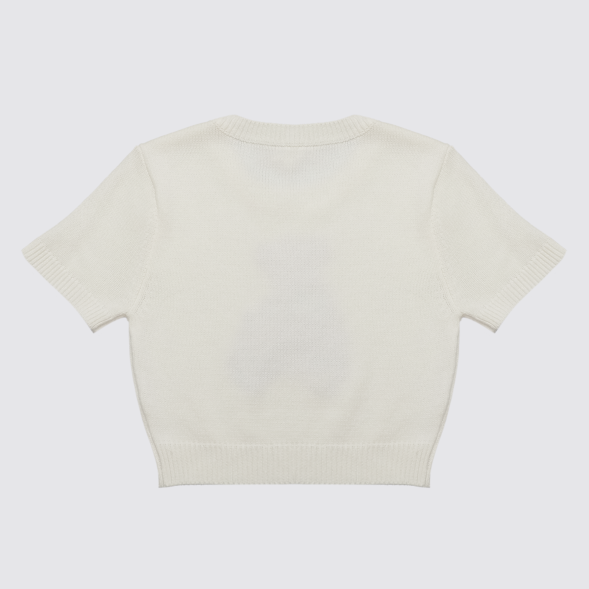 Football Star Teddy Bear Sweater Tee in White & Navy