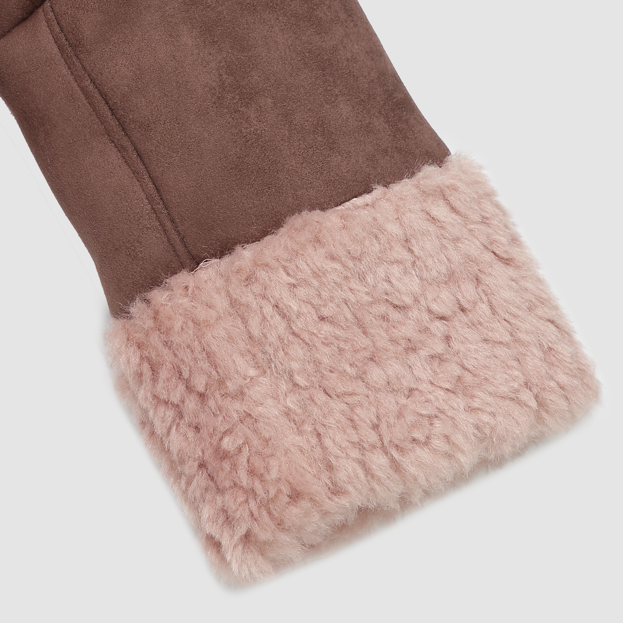 Francesca Faux Suede Shearling Jacket