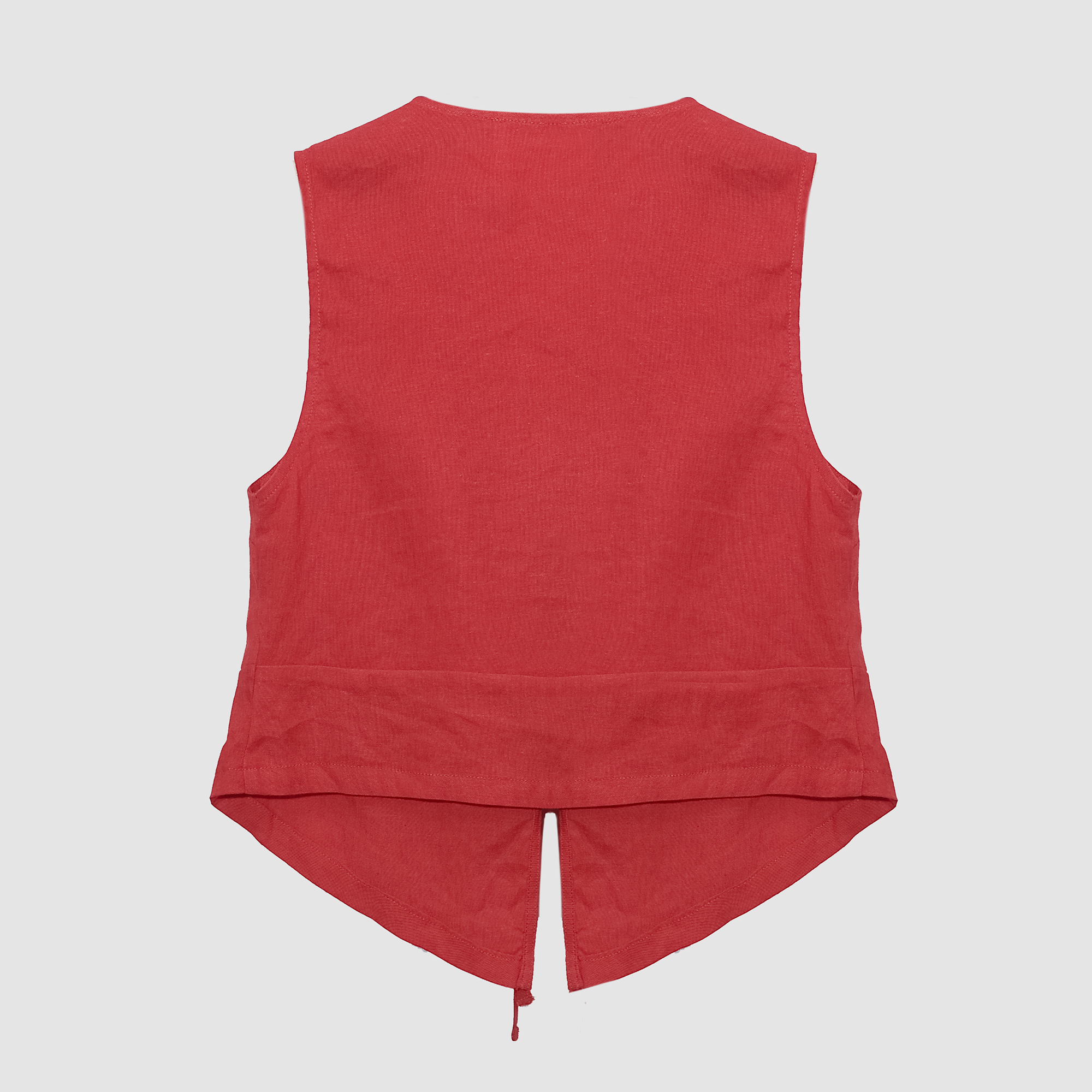 Gabriella Linen Tie-Front Vest