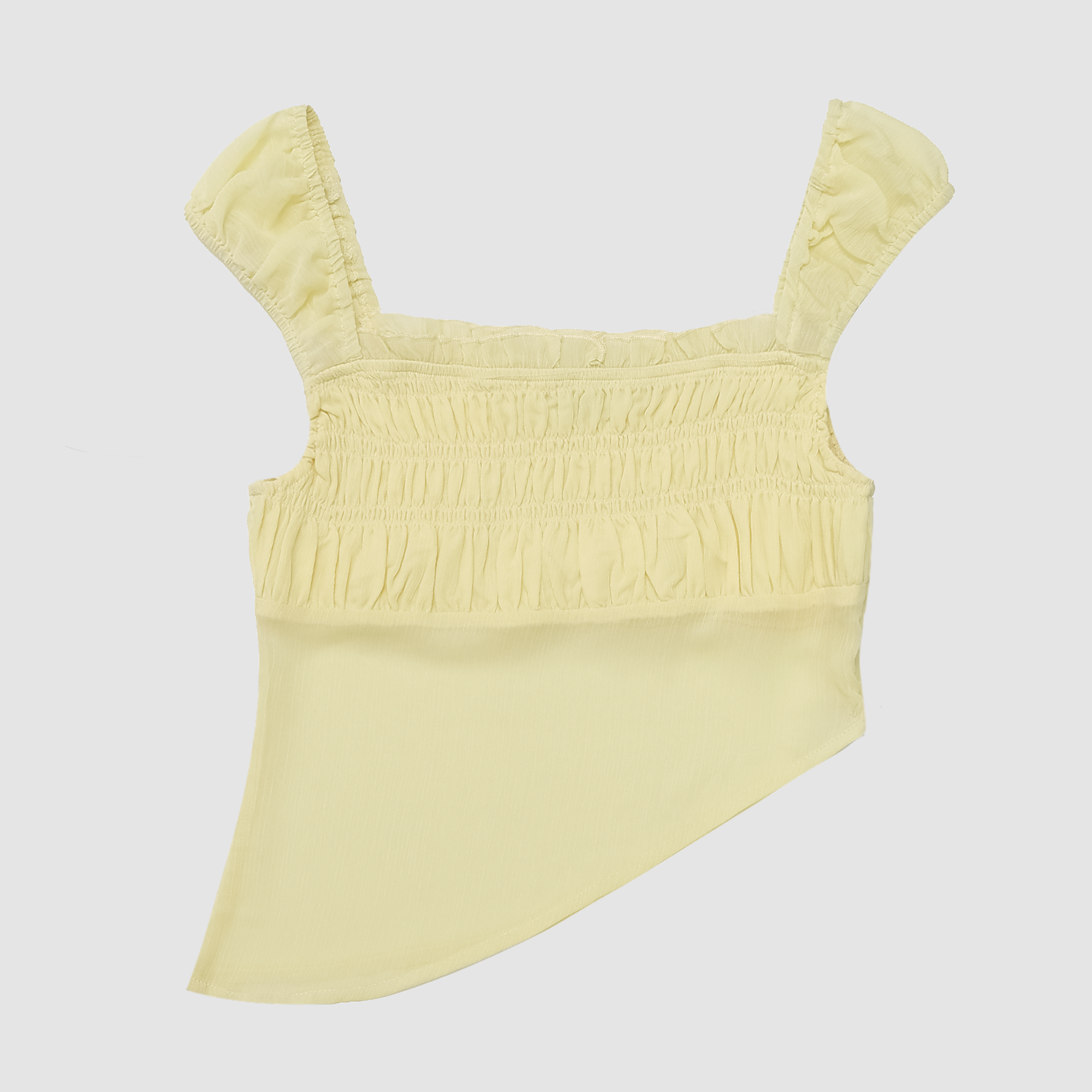 Genevieve Ruched Mesh Blouse