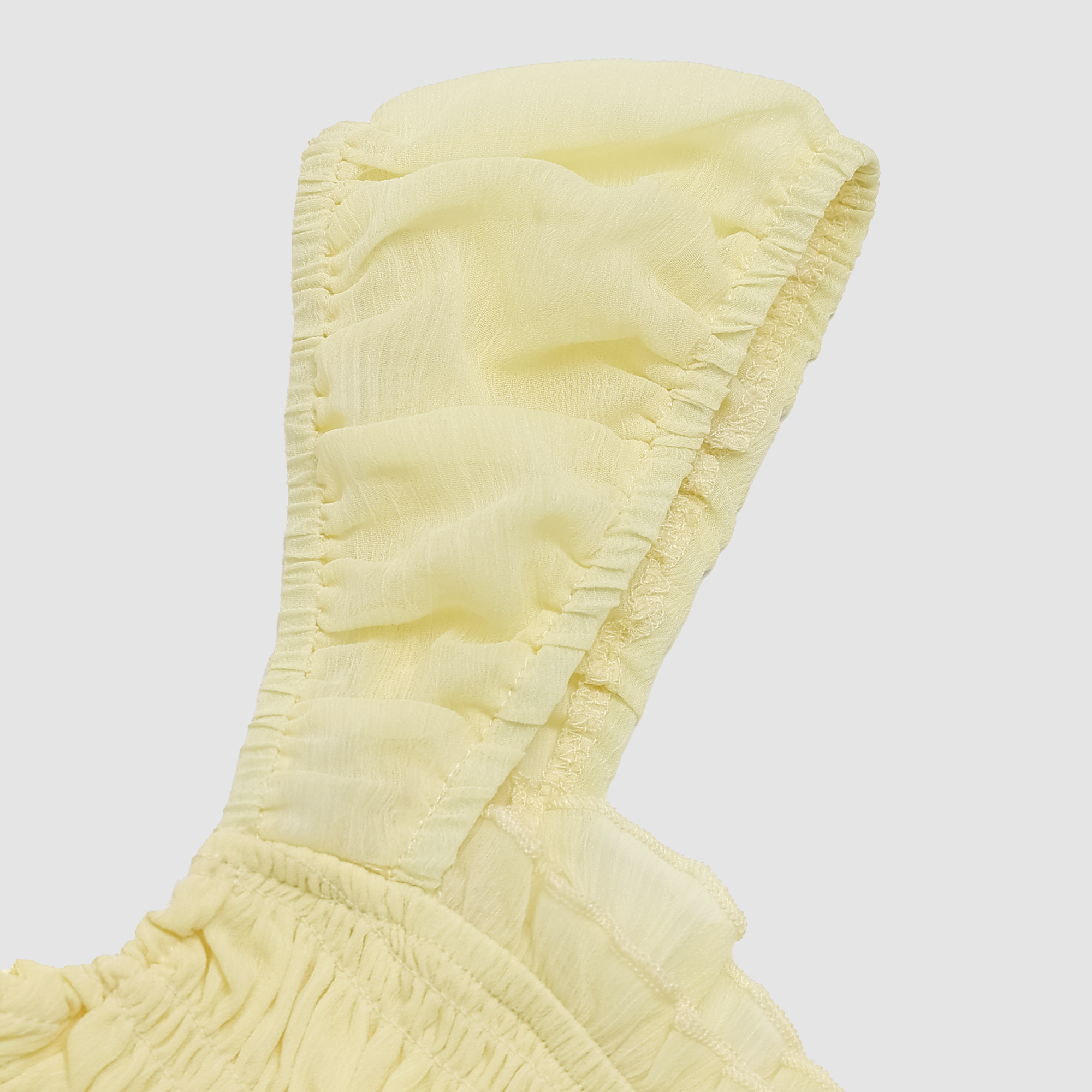 Genevieve Ruched Mesh Blouse