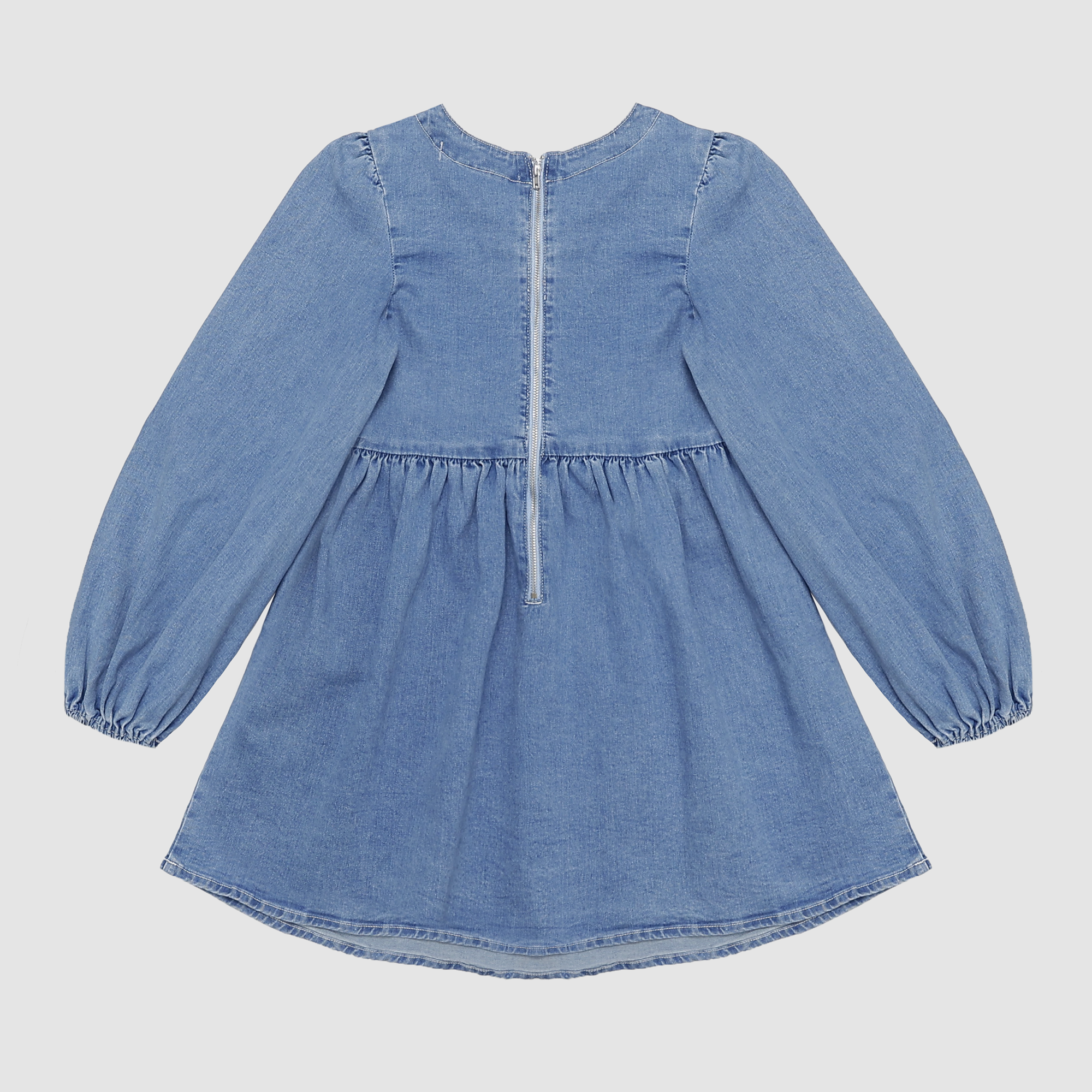 Graylee Tie-Front Denim Dress