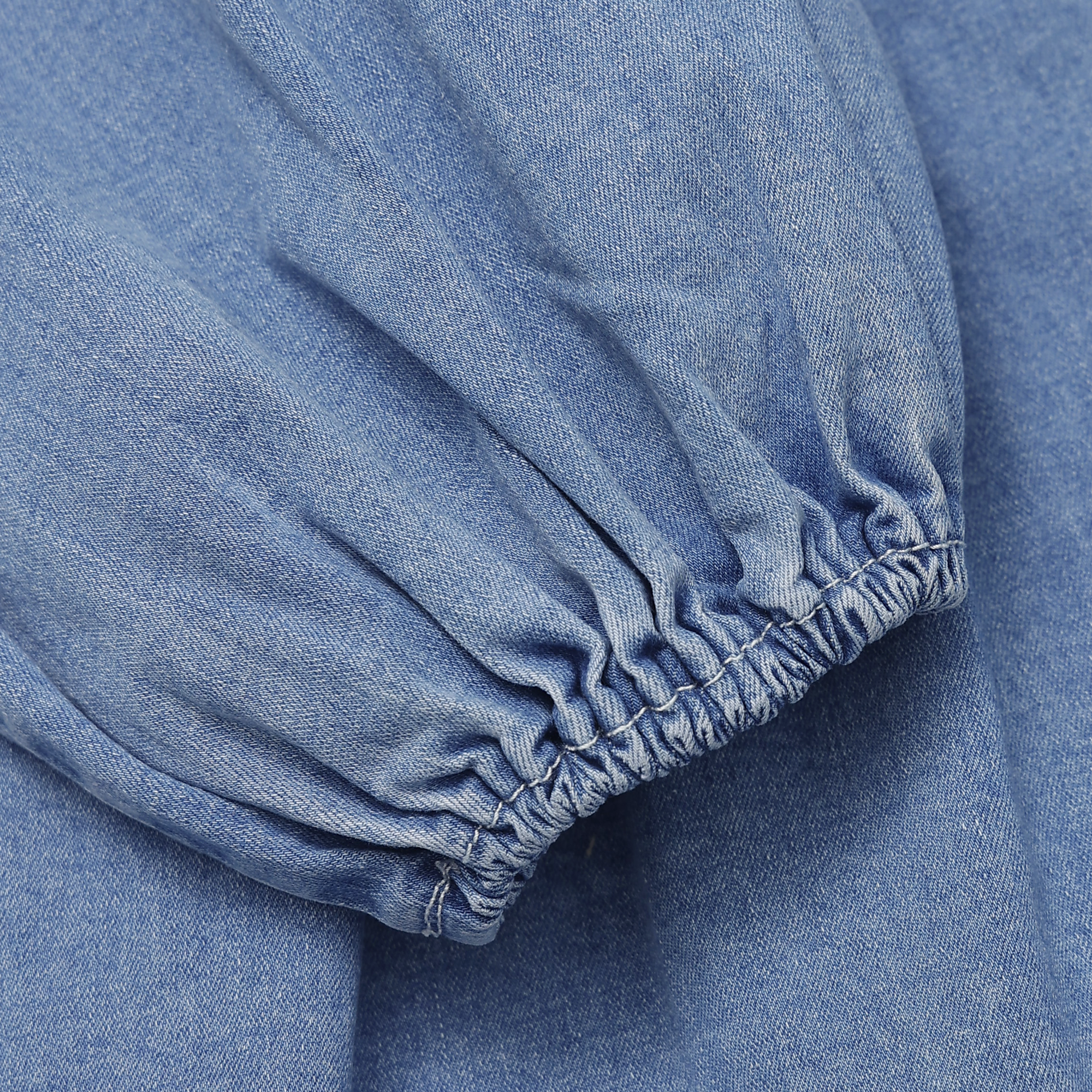 Graylee Tie-Front Denim Dress