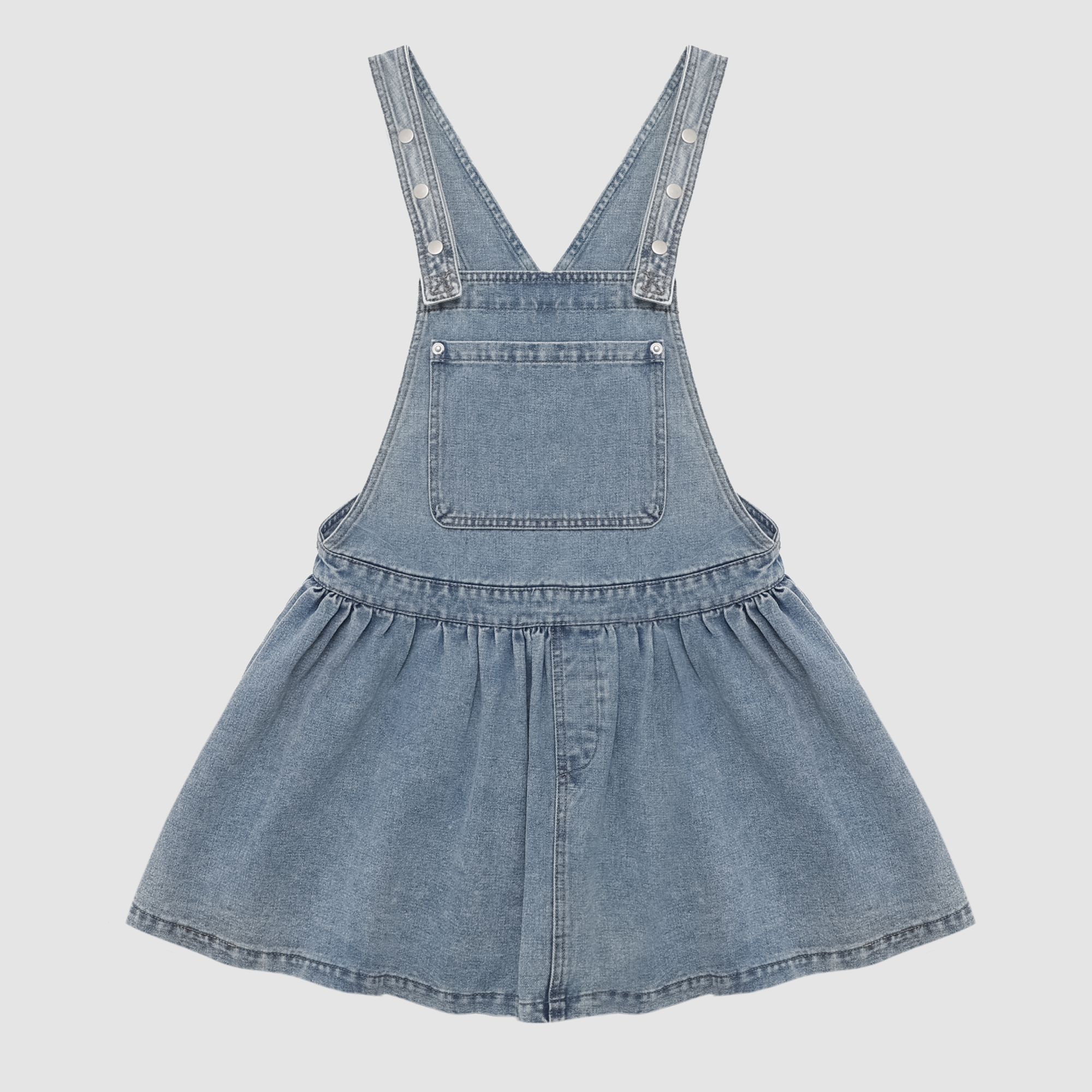 Indie Overall Denim Dress