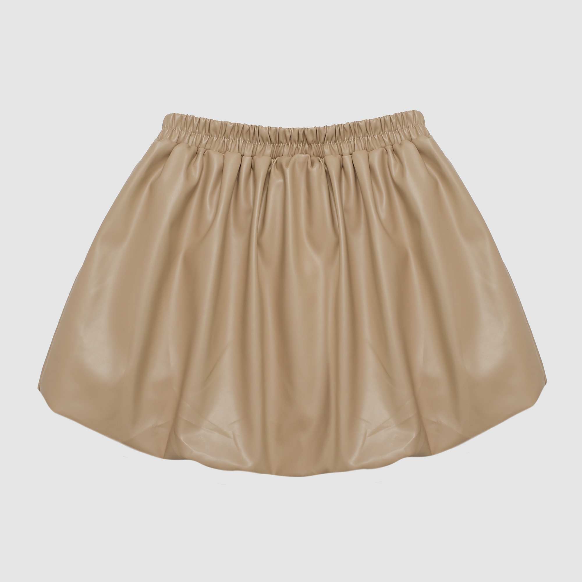 Jackie Faux Leather Bubble Mini Skirt