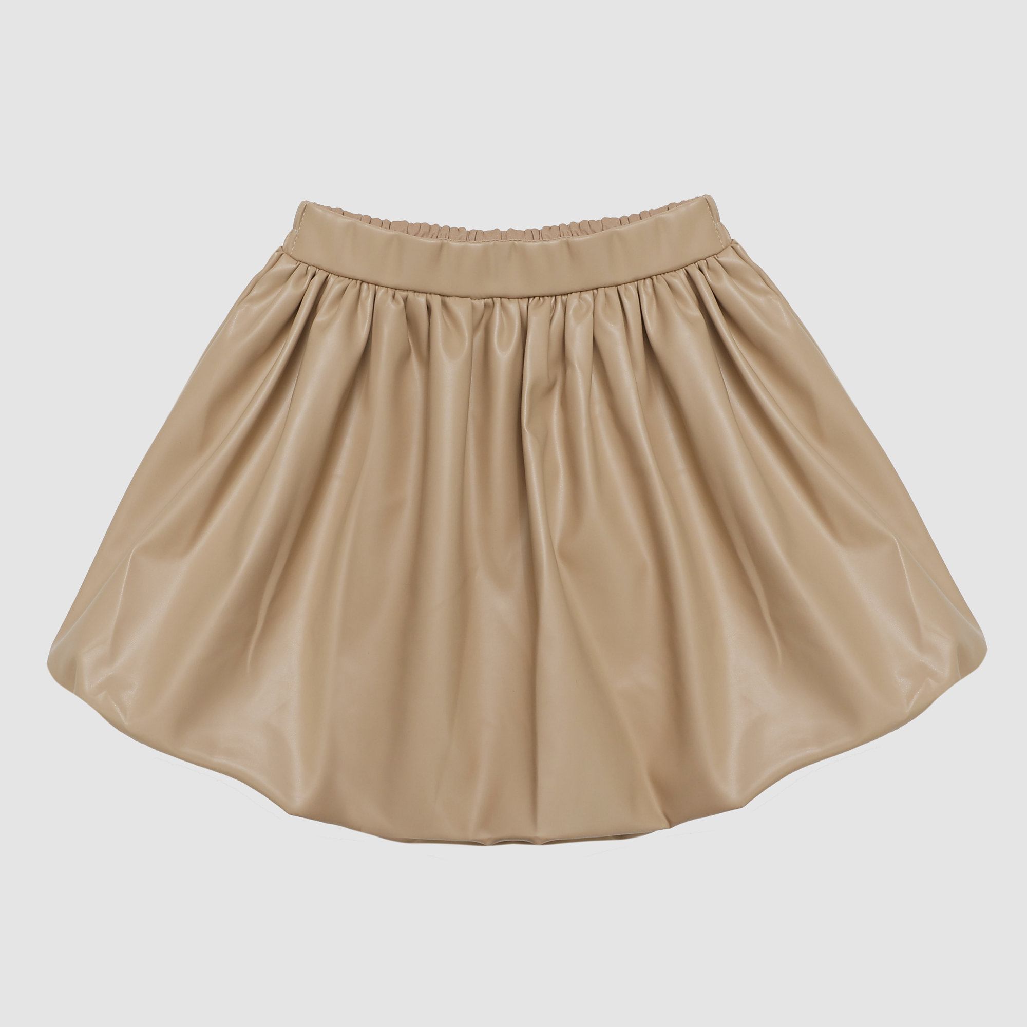 Jackie Faux Leather Bubble Mini Skirt